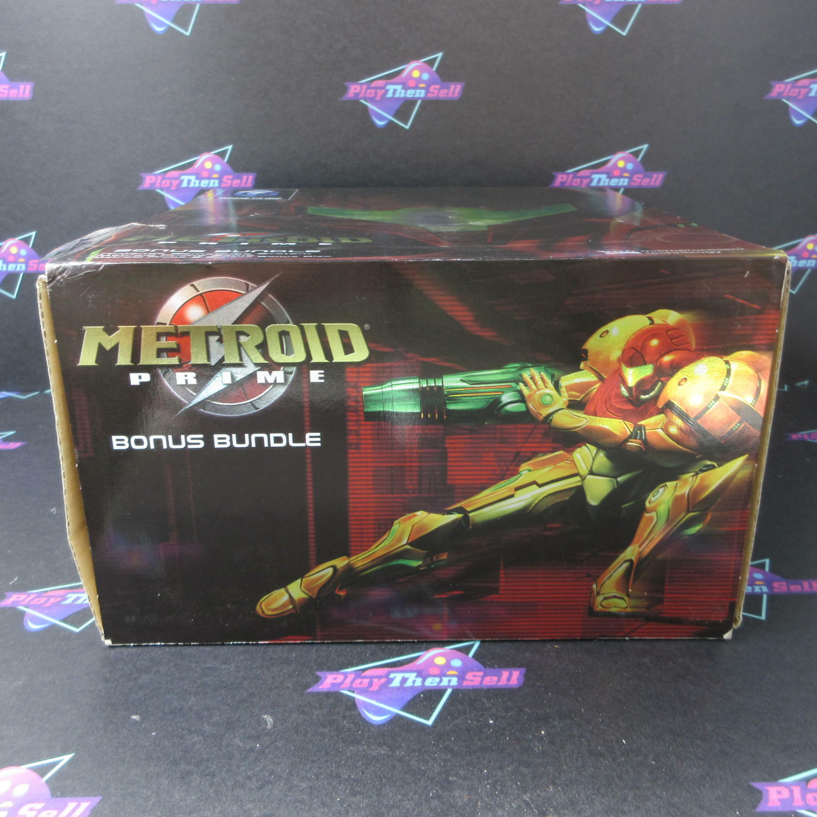 Nintendo GameCube Metroid Prime Bonus Bundle Limited Edition Platinum - Very Good