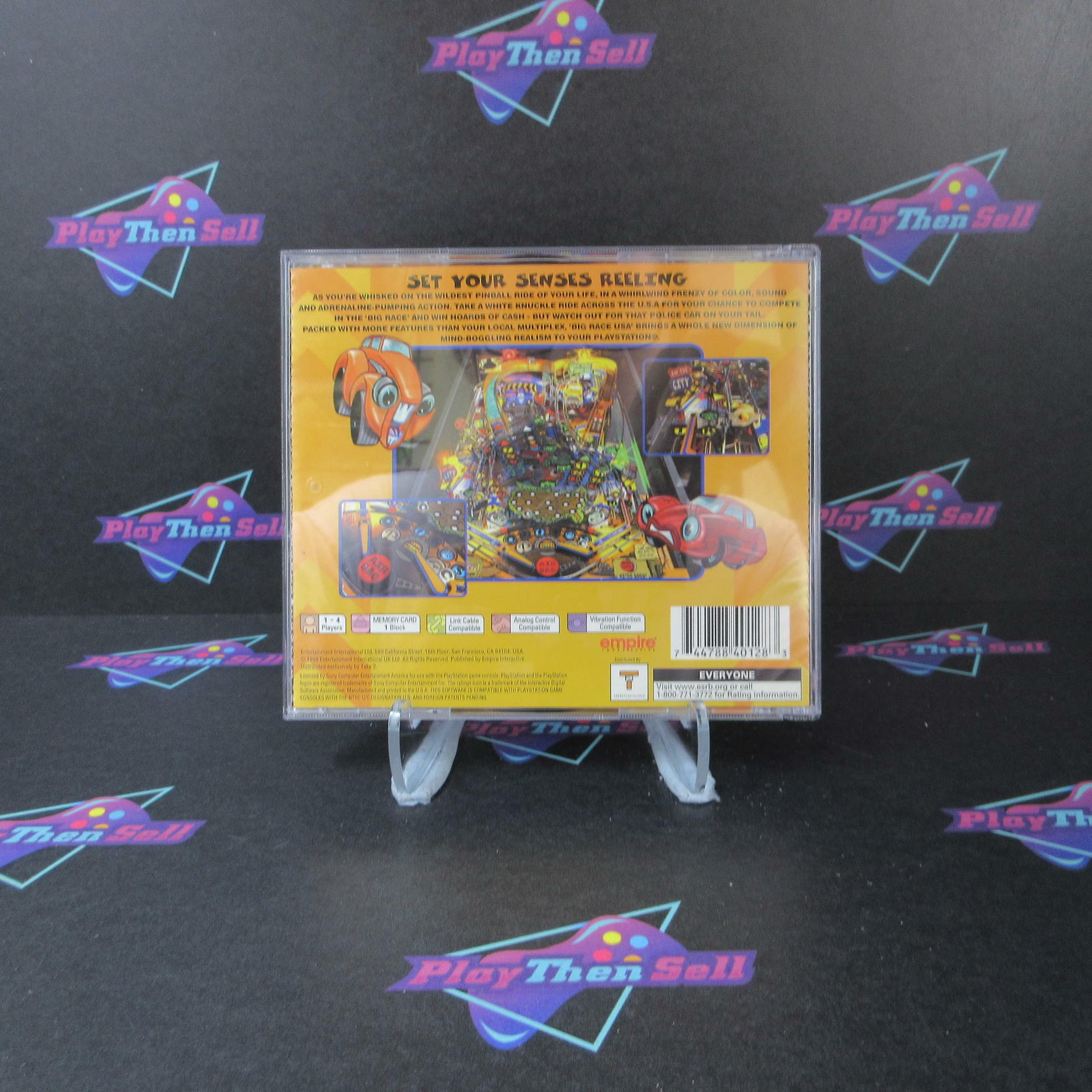 Pro-Pinball Big Race USA PS1 PlayStation 1 MD Complete CIB - Very Good