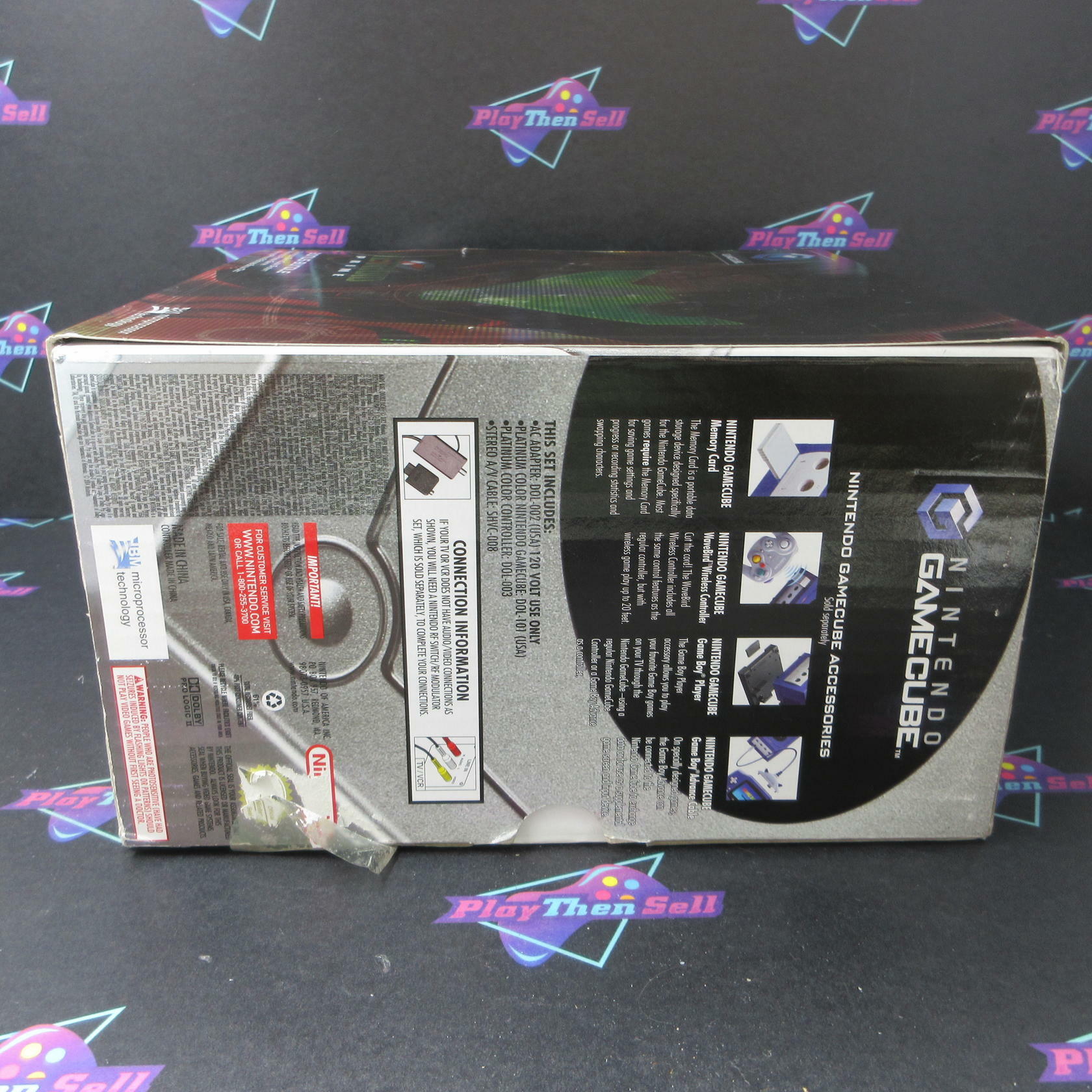 Nintendo GameCube Metroid Prime Bonus Bundle Limited Edition Platinum - Very Good