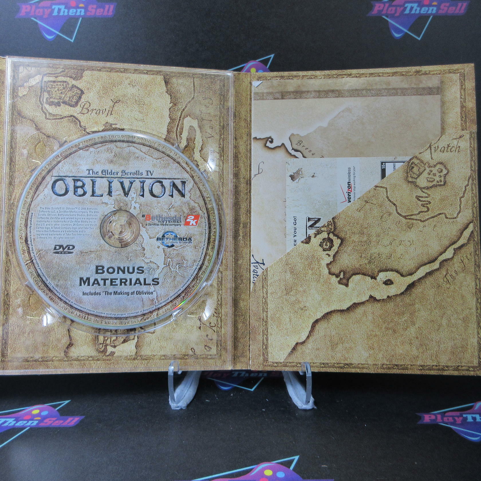 The Elder Scrolls IV Oblivion Collector's Edition +Map Xbox 360 AD No Coin/Guide - Very Good