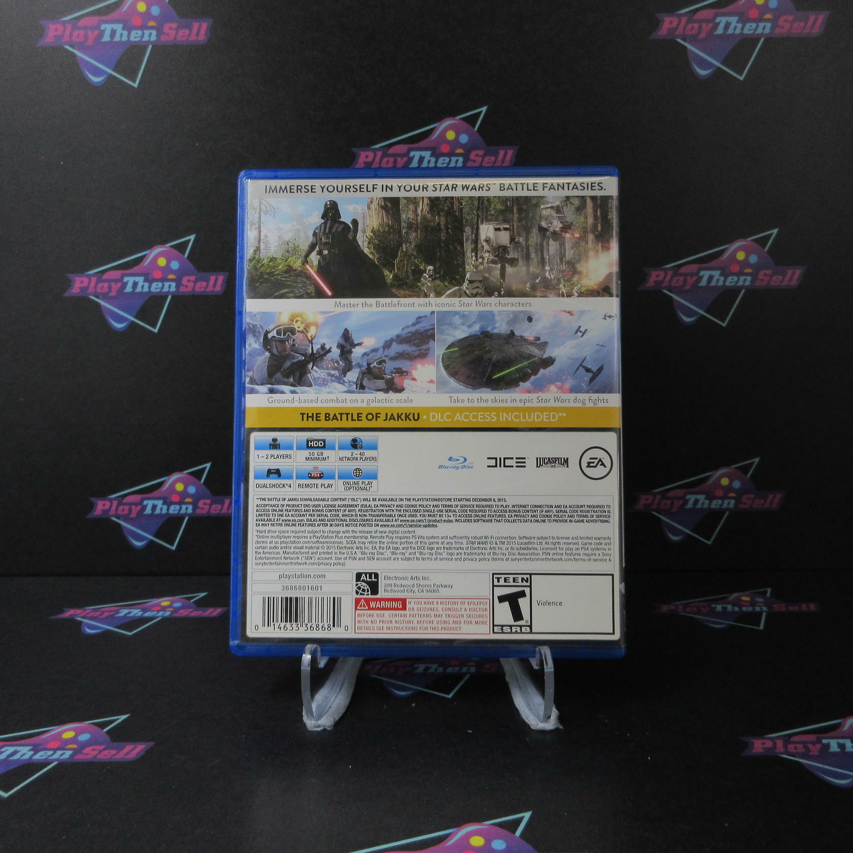 Star Wars Battlefront PS4 PlayStation 4 AD/DD Complete CIB - Very Good