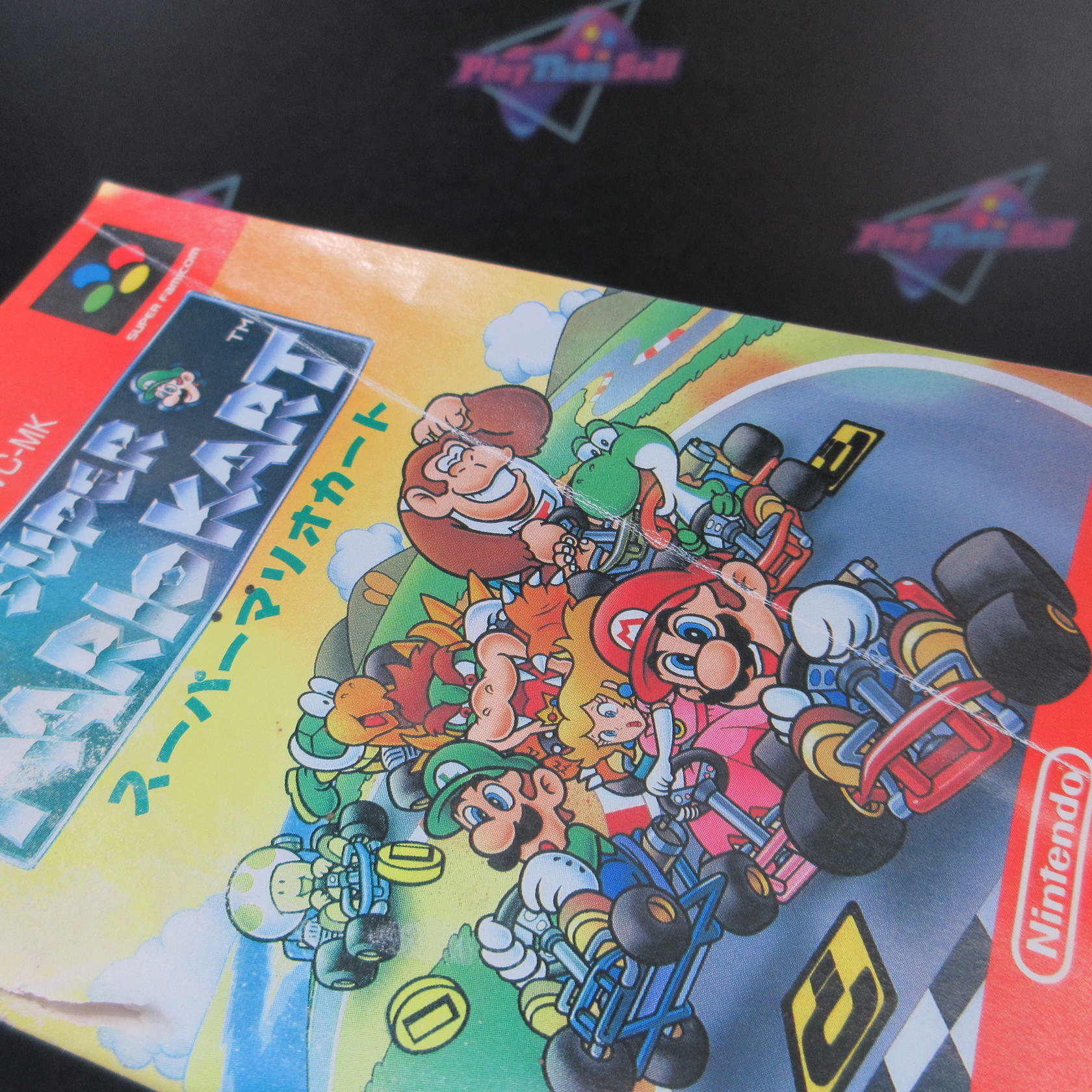 Super Mario Kart Nintendo Super Famicom Cart And Manual Only - Very Good