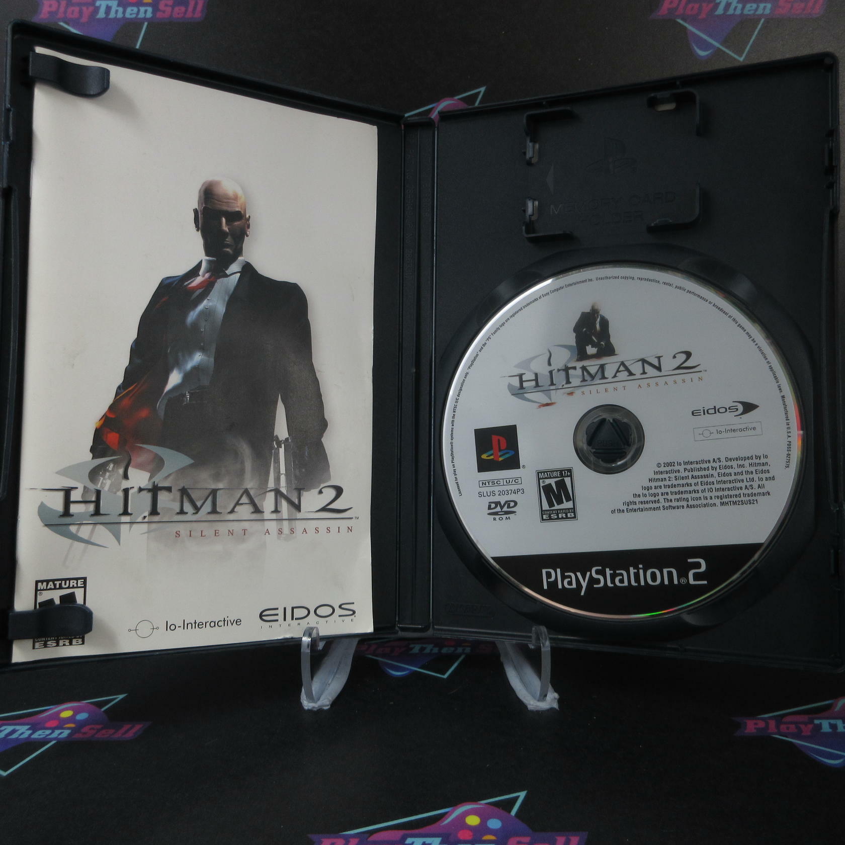 Hitman 2 Silent Assassin + Reg Card PS2 PlayStation 2 AD CIB - Very Good