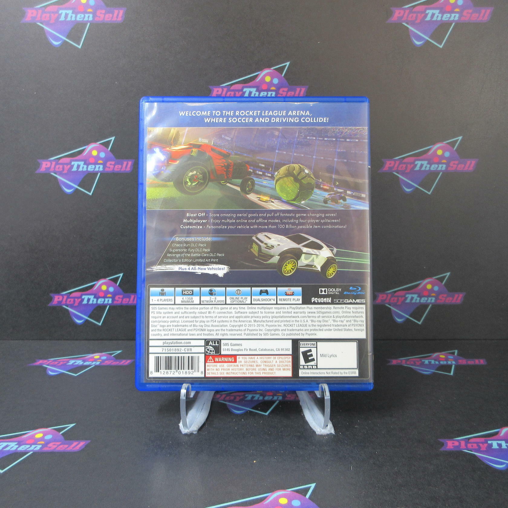 Rocket League Collector's Edition PS4 PlayStation 4 DD Complete CIB - Very Good