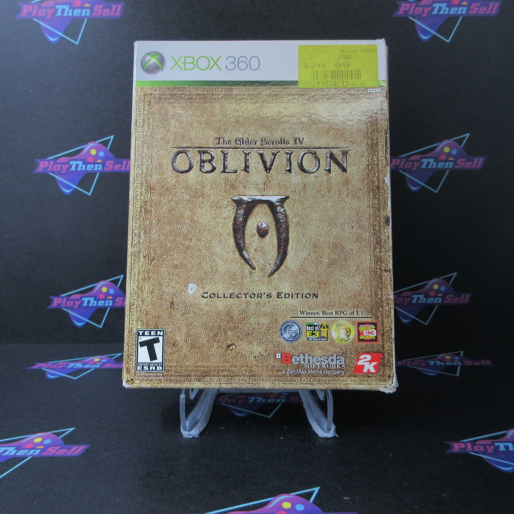 The Elder Scrolls IV Oblivion Collector's Edition +Map Xbox 360 AD No Coin/Guide - Very Good