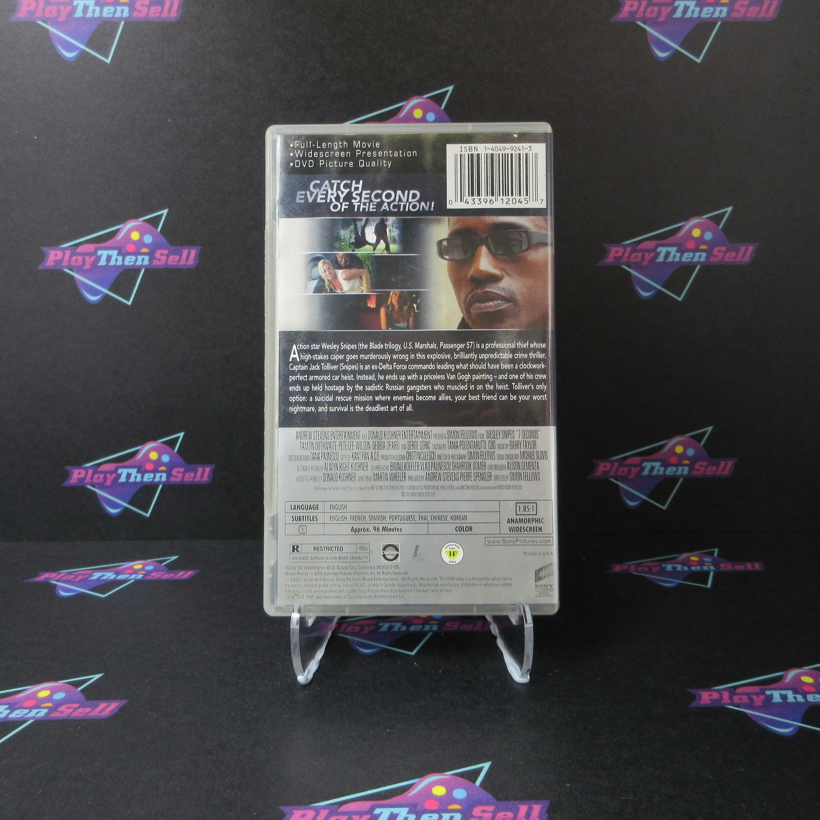 7 Seconds Sony PSP UMD Movie AD - Very Good