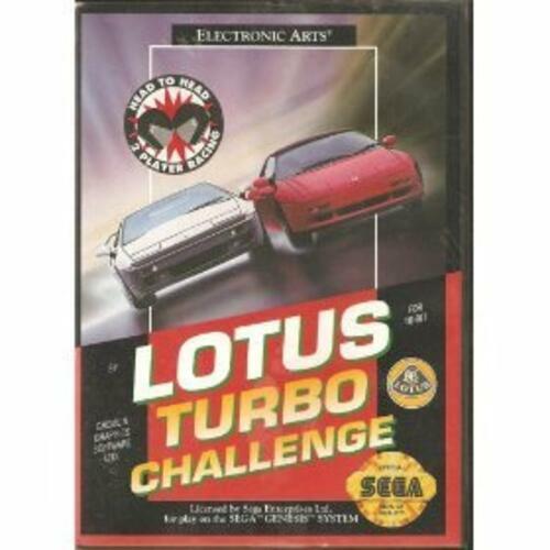 Lotus Turbo Challenge Sega Genesis Boxed Complete CIB - Very Good
