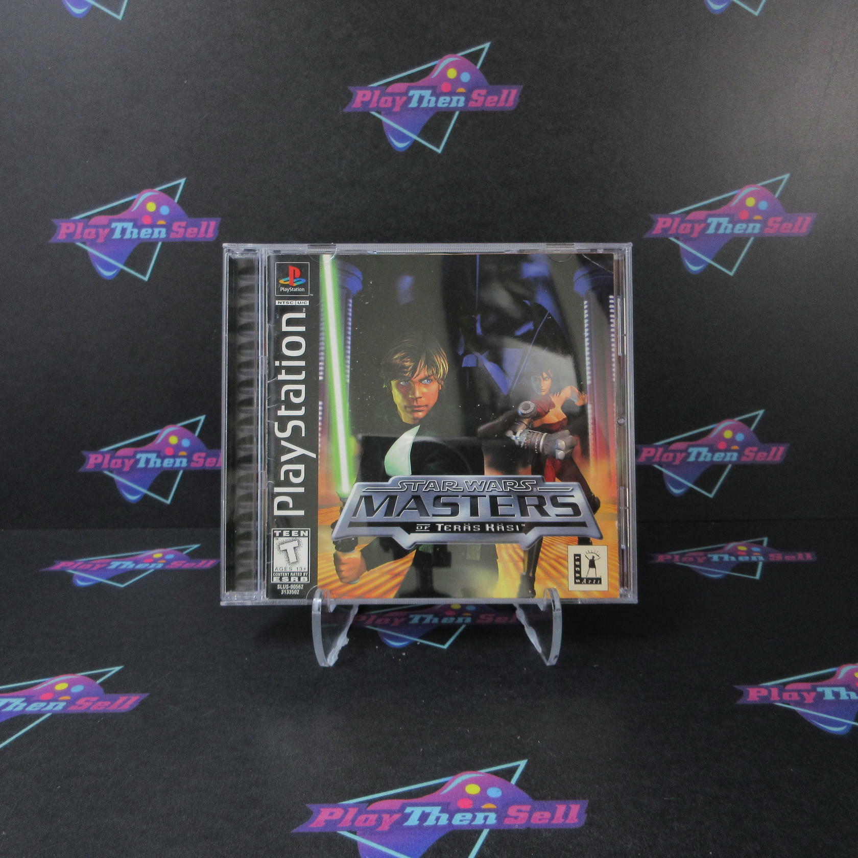 Star Wars Masters of Teras Kasi PS1 PlayStation 1 MD Complete CIB - Very Good