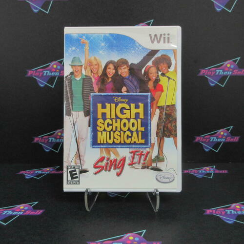 High School Musical Sing It Nintendo Wii + Poster - Like New