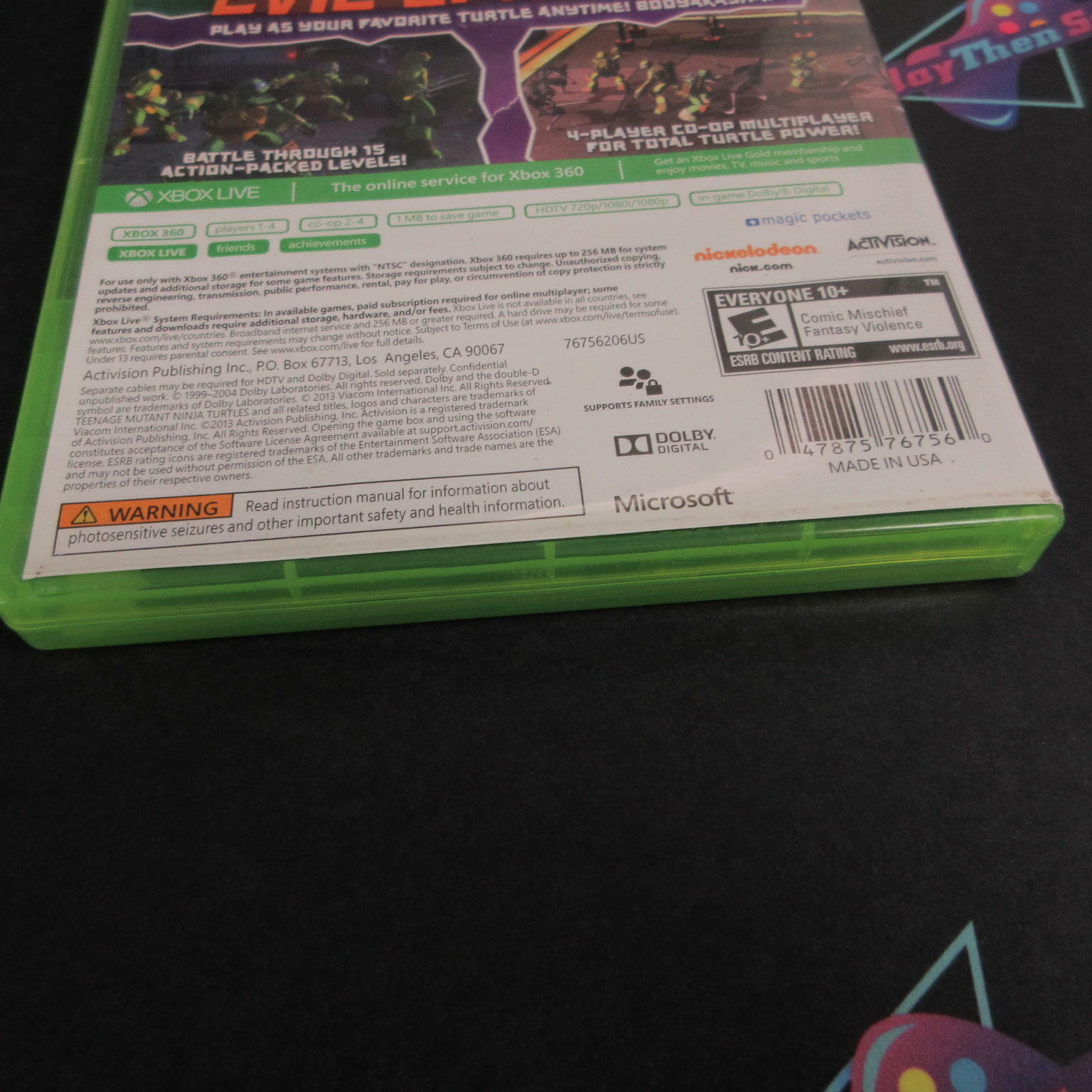 Teenage Mutant Ninja Turtles Xbox 360 DD/AD Complete - Very Good