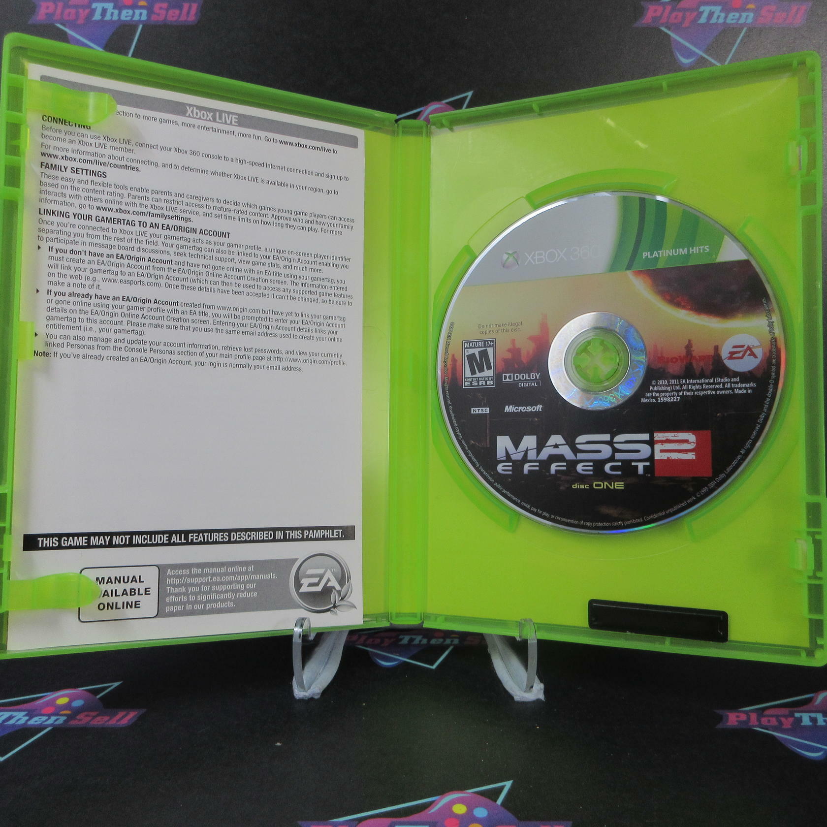 Mass Effect 2 PH Xbox 360 AD Complete CIB - Very Good