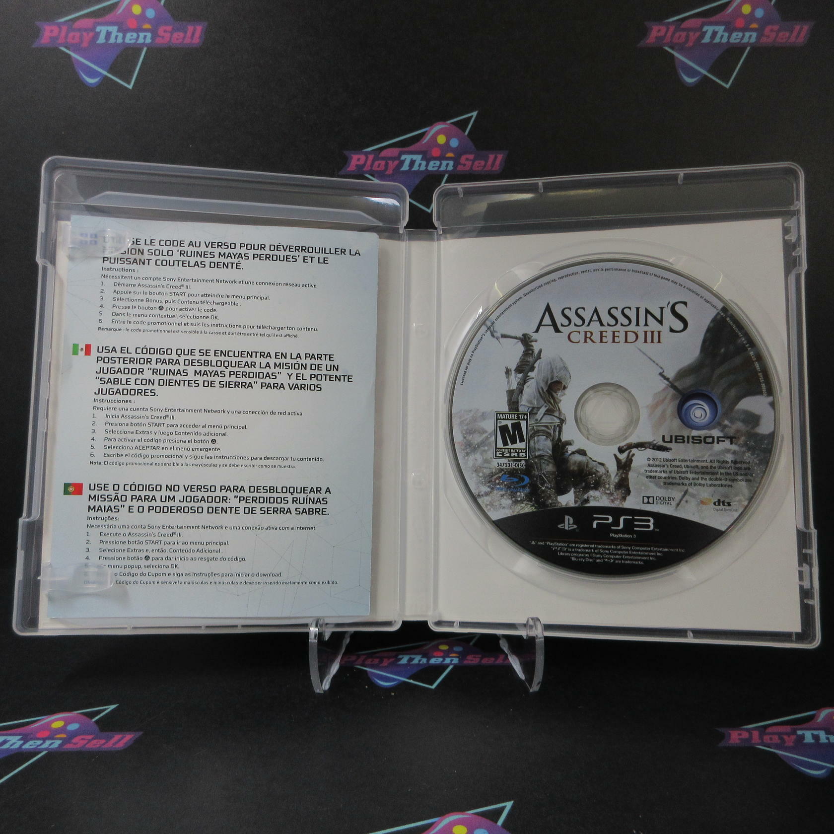 Assassin's Creed III GameStop Edition PS3 PlayStation 3 - Very Good