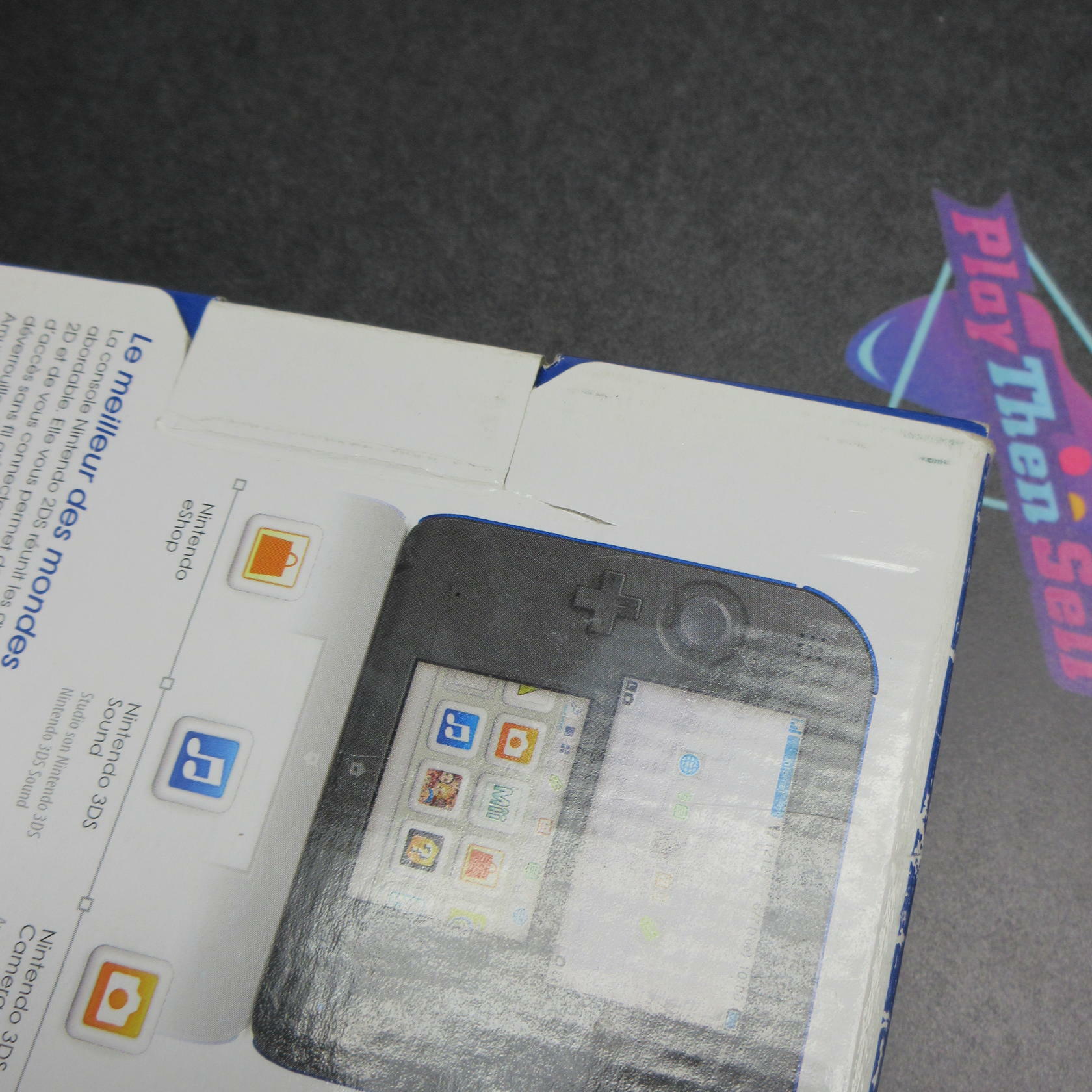 Nintendo 2DS Console - Electric Blue - Boxed - See Pics - Good