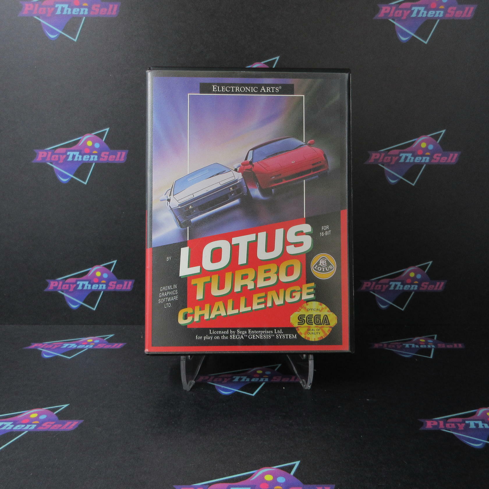 Lotus Turbo Challenge Sega Genesis Boxed Complete CIB - Very Good