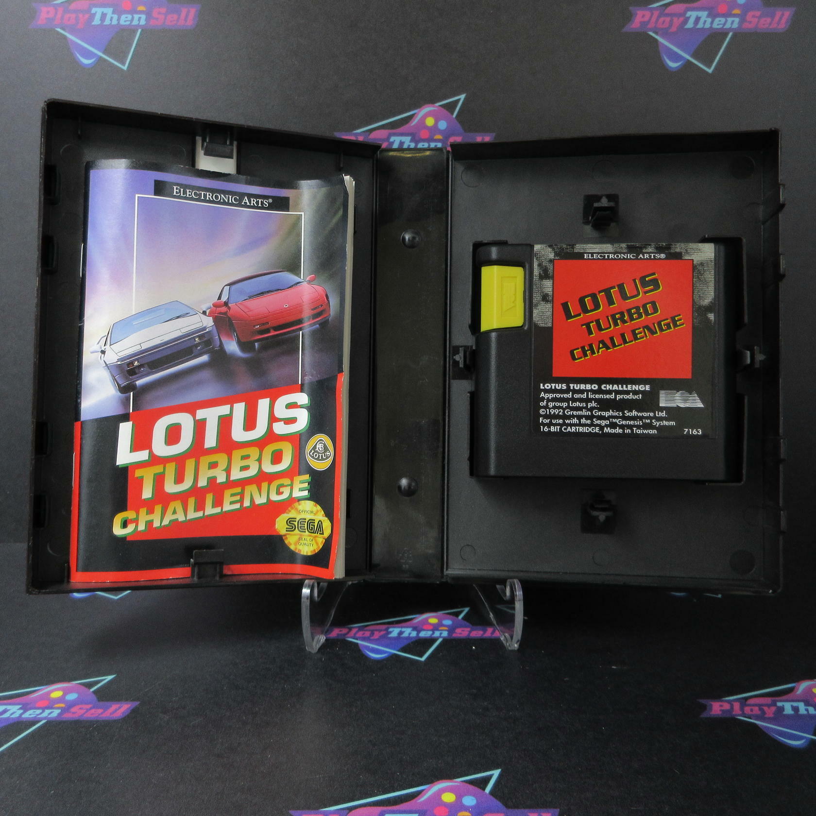 Lotus Turbo Challenge Sega Genesis Boxed Complete CIB - Very Good