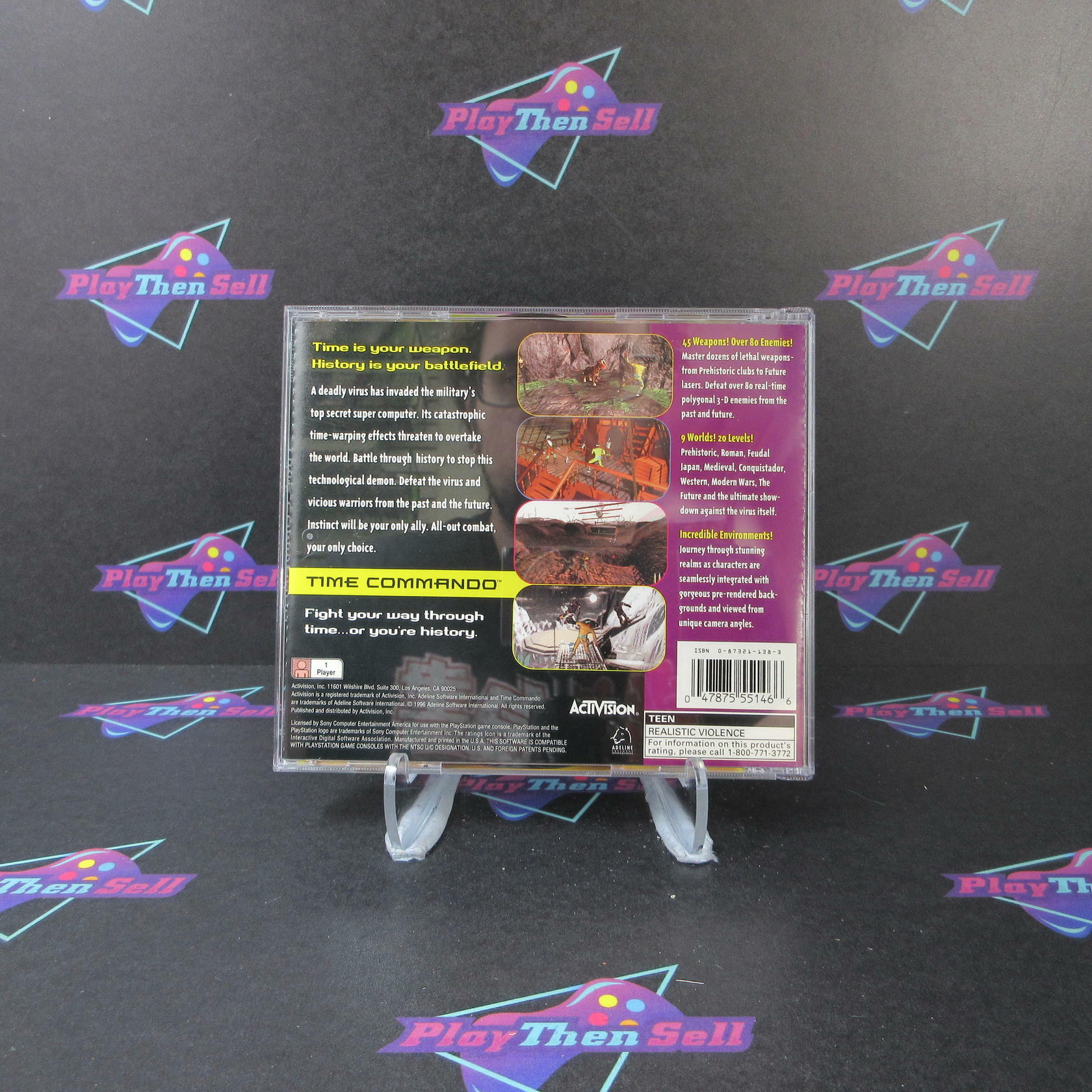Time Commando PS1 PlayStation 1 - Like New