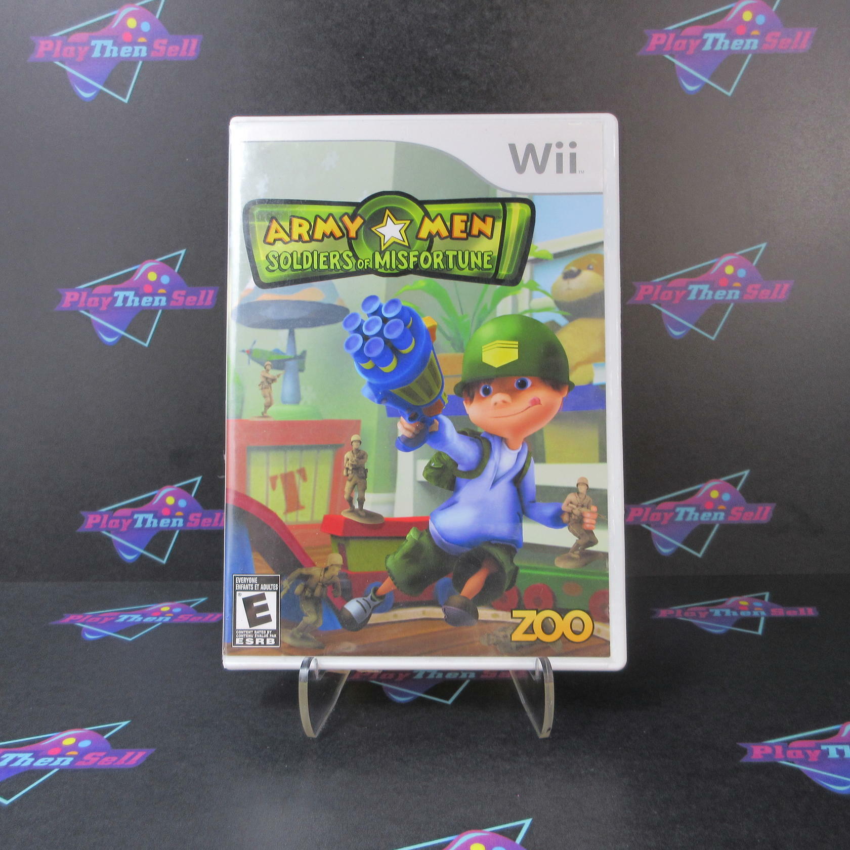 Army Men Soldiers of Misfortune Nintendo Wii AD/NM - Very Good