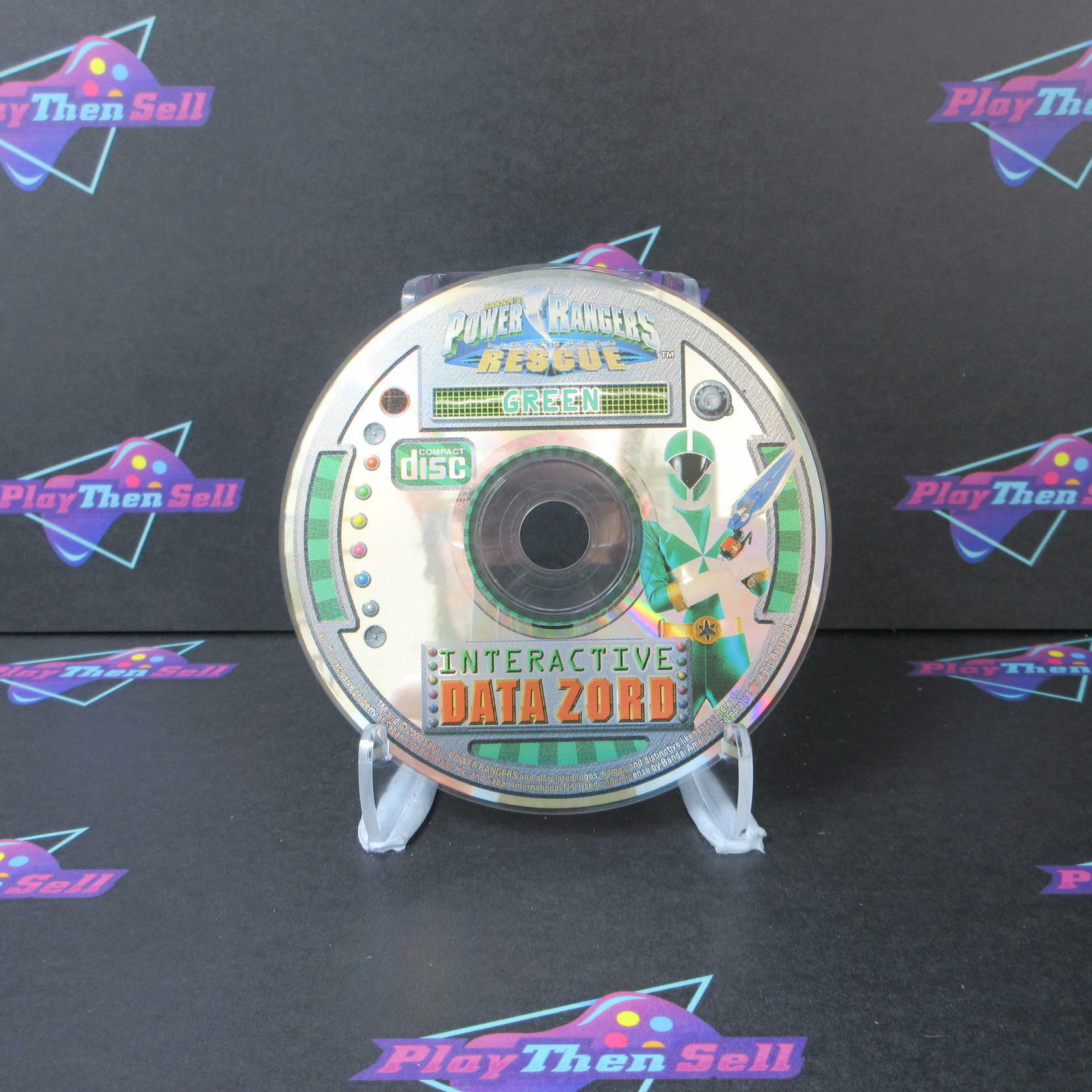Power Rangers Lightspeed Rescue Interactive Data Zord Green - PC Disc Only - Very Good