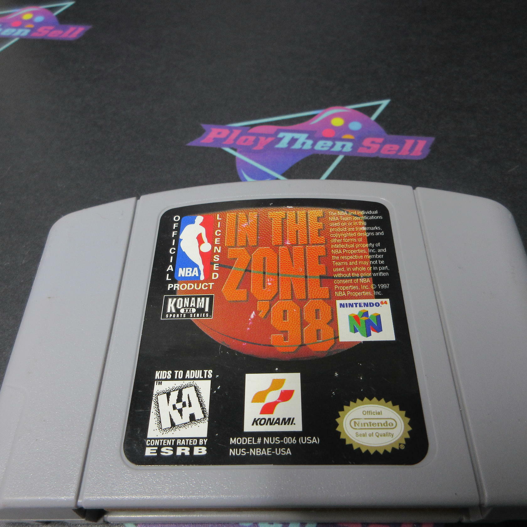 NBA in the Zone 98 Nintendo 64 N64 Cartridge Only AD Authentic / Tested - Very Good