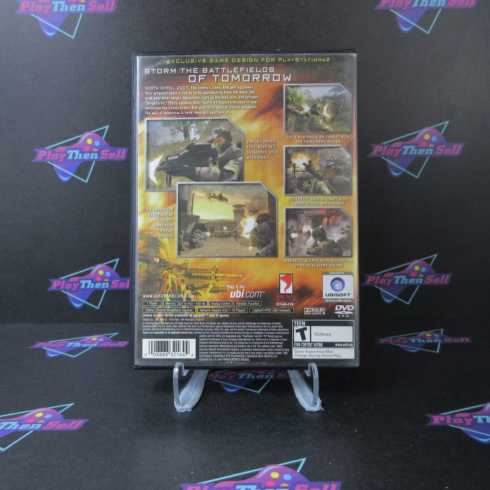 Tom Clancy's Ghost Recon 2 First Contact + Reg Card PS2 AD/MD Complete CIB - Very Good