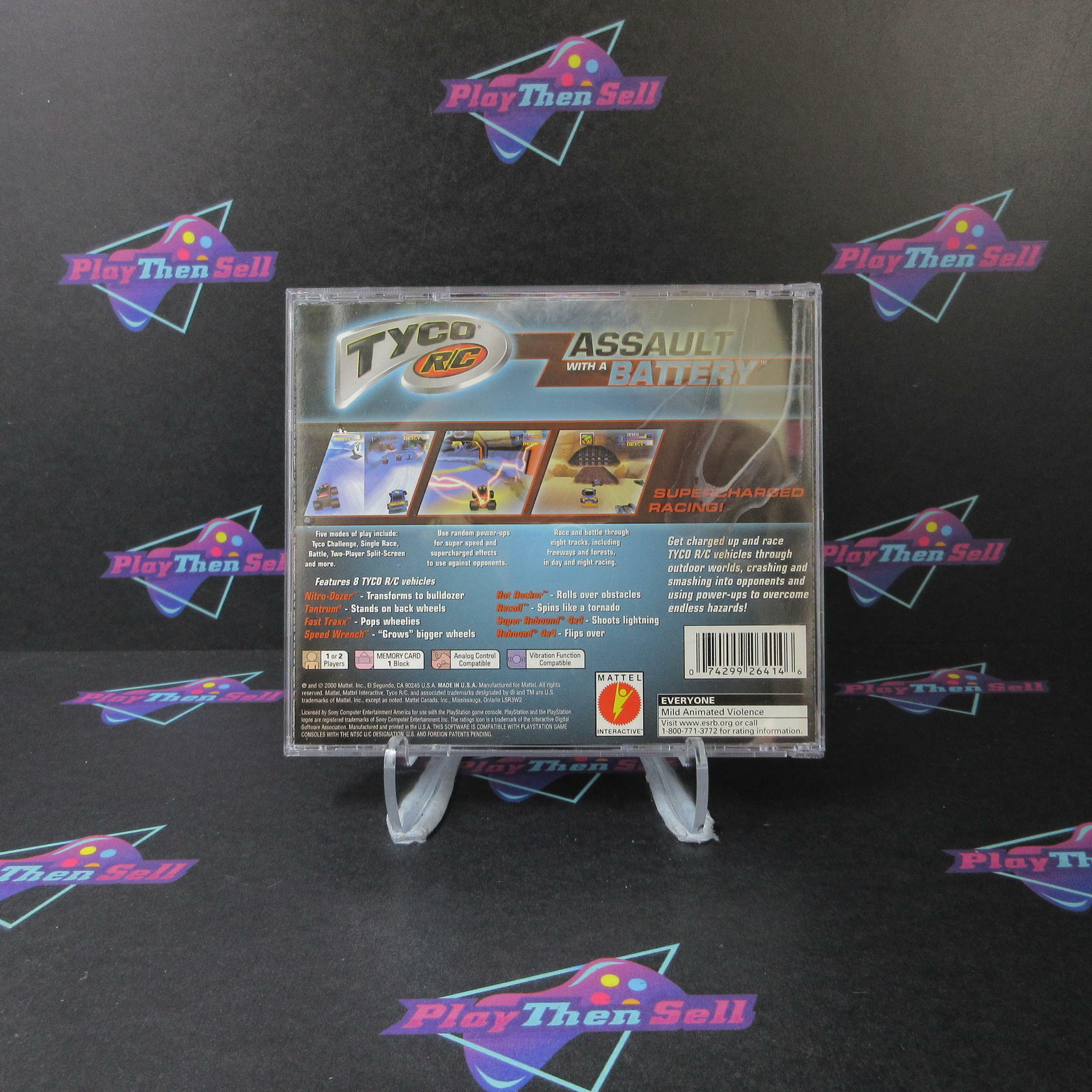 Tyco R/C Assault With A Battery PS1 PlayStation 1 NM/AD - Very Good