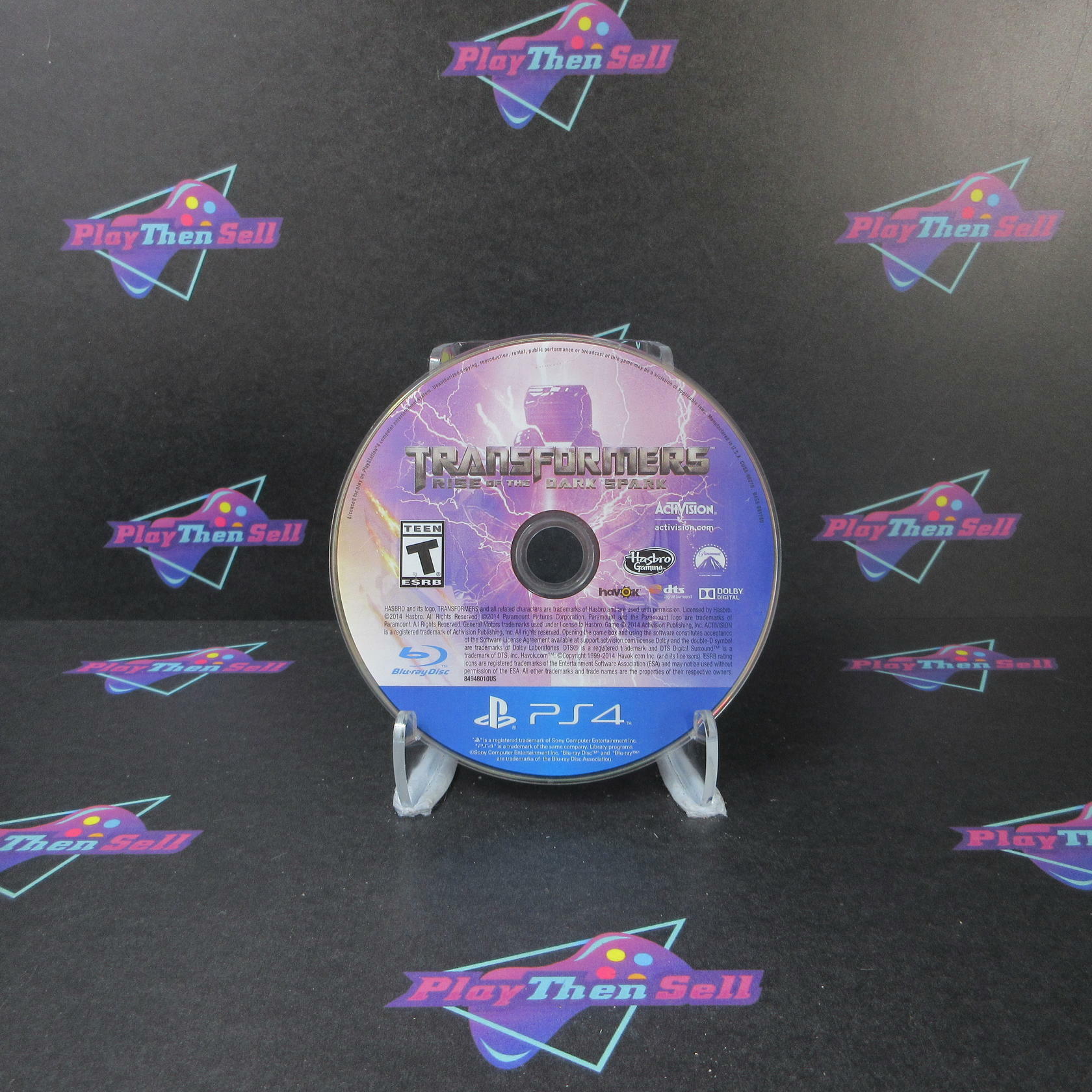 Transformers Rise of the Dark Spark PS4 PlayStation 4 Disc Only - Very Good