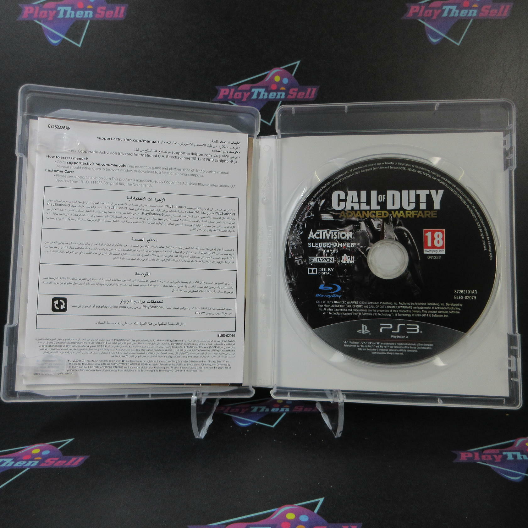 Call of Duty Advanced Warfare PAL PS3 PlayStation 3 AD Complete CIB - Very Good