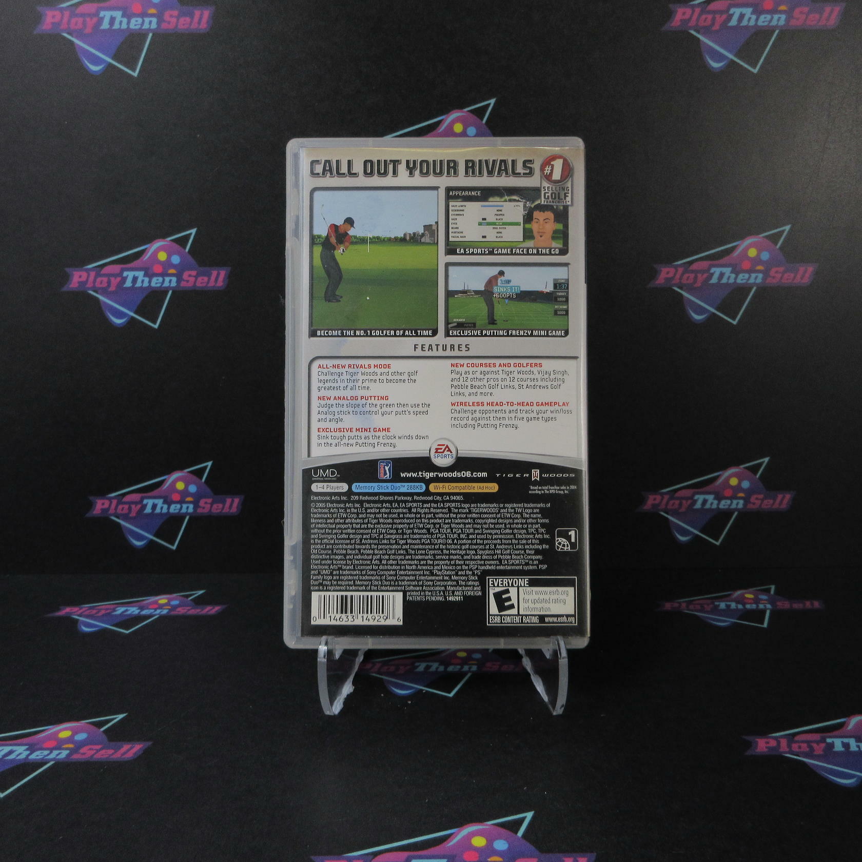Tiger Woods PGA Tour 2006 Clear UMD Sony PSP AD/NM - Very Good