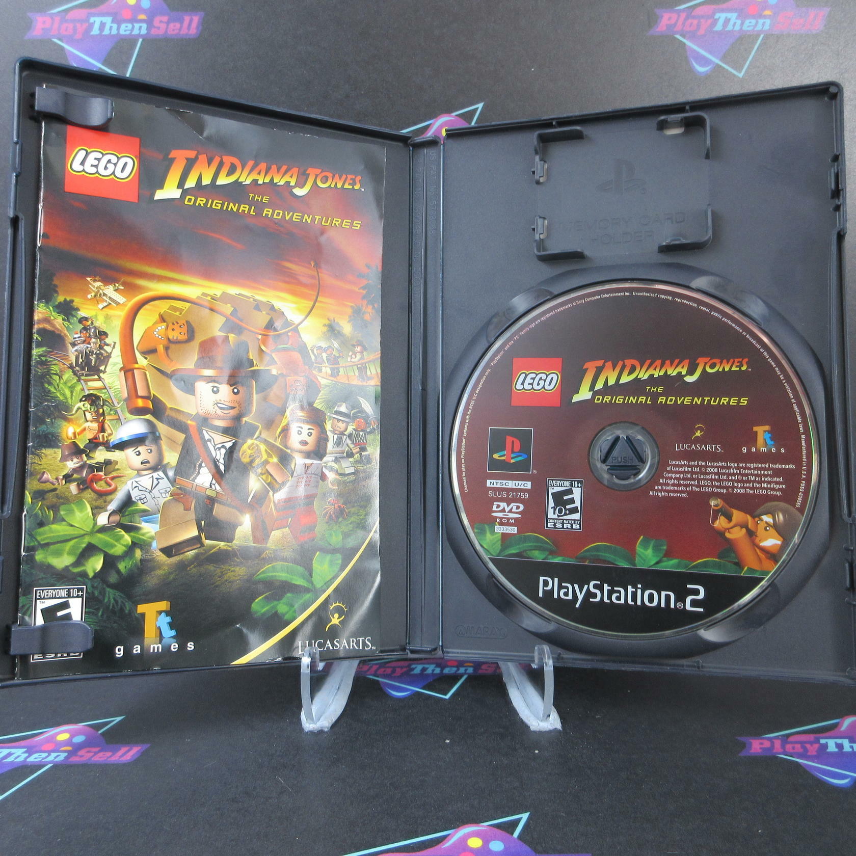 Lego Indiana Jones The Original Adventures PS2 AD/MD Complete CIB - Very Good