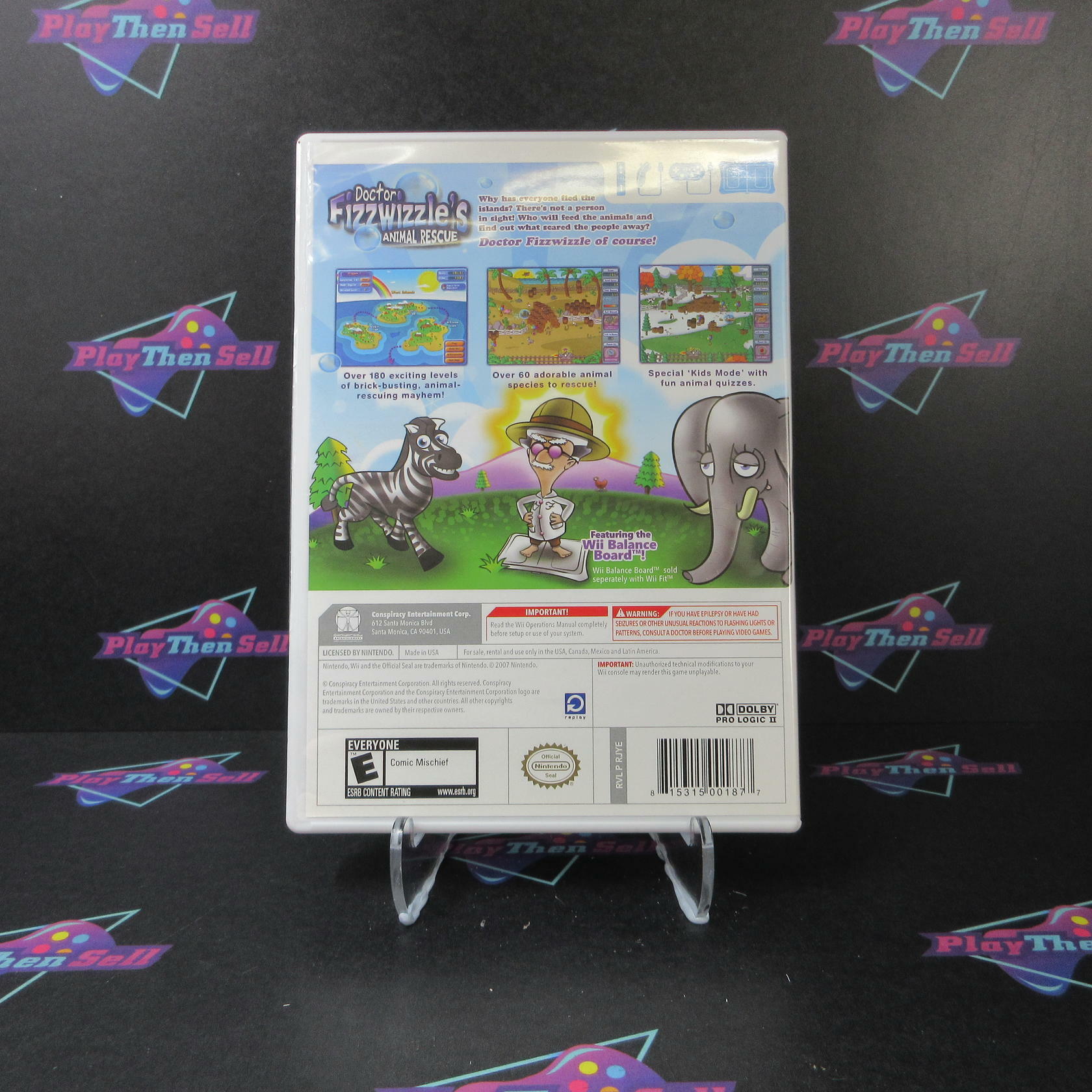 Doctor Fizzwizzle's Animal Rescue Nintendo Wii - Like New