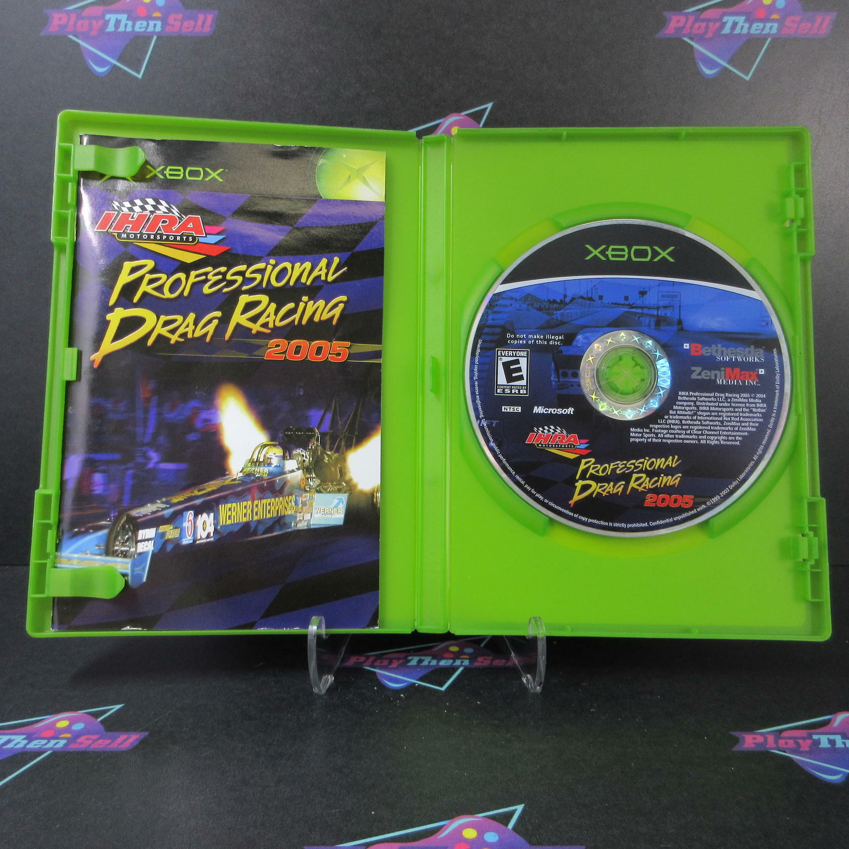 IHRA Professional Drag Racing 2005 + Reg Card Xbox AD Complete CIB - Very Good