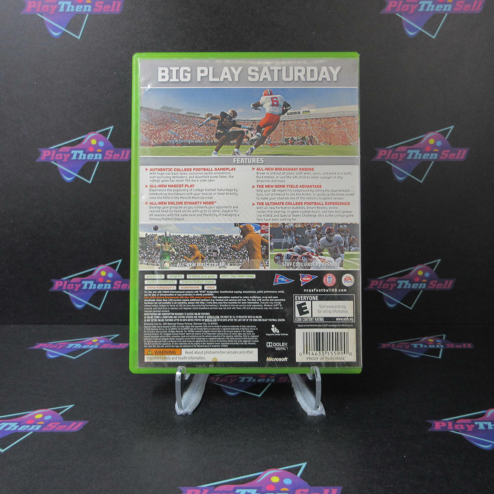 NCAA Football 09 Xbox 360 AD/NM - Very Good