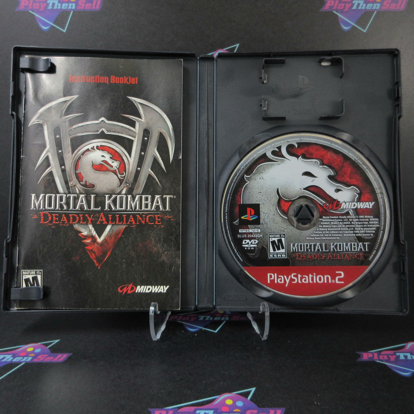 Mortal Kombat Deadly Alliance GH + Reg Card PS2 AD/MD Complete CIB - Very Good