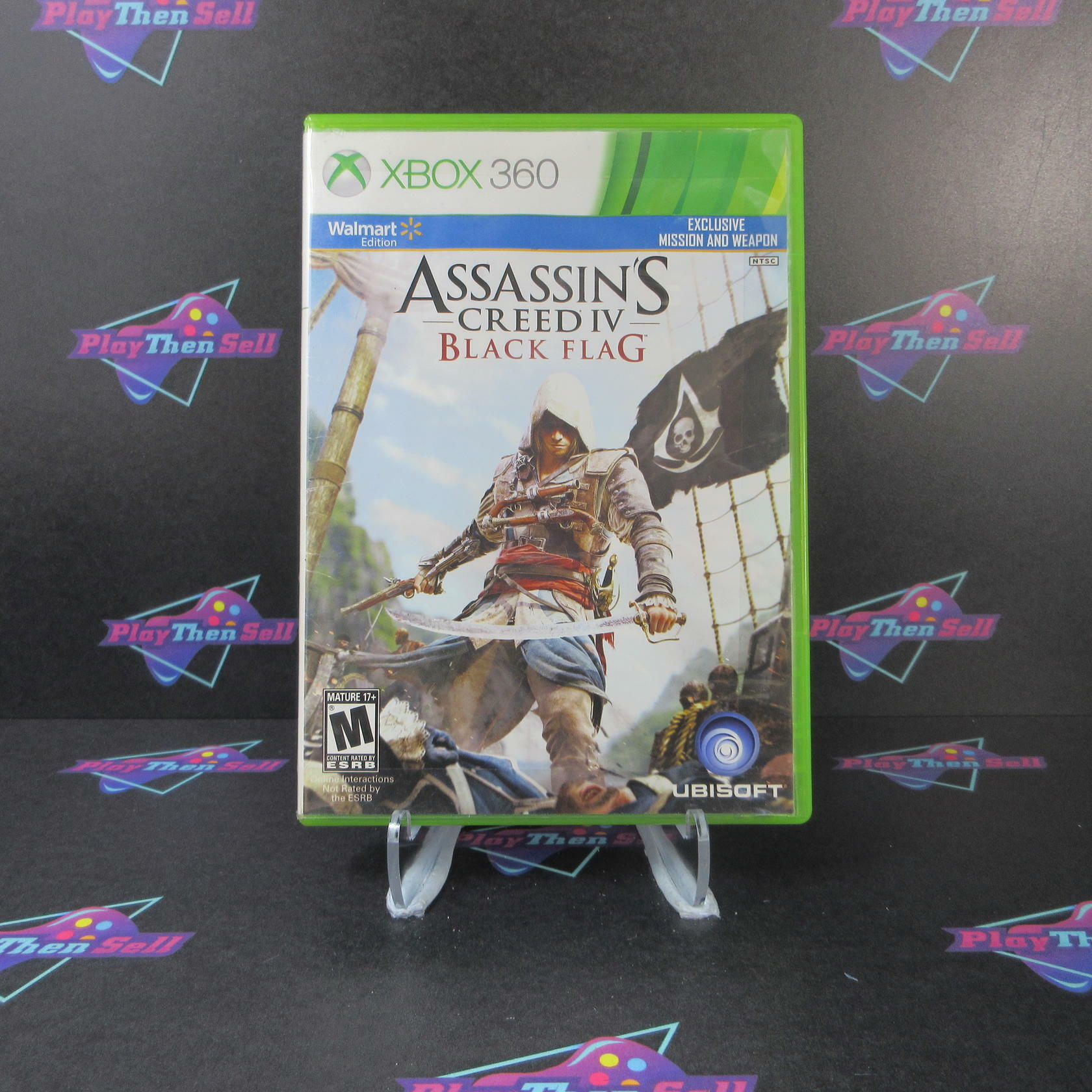 Assassin's Creed IV 4 Black Flag Walmart Edition Xbox 360 AD Complete CIB - Very Good