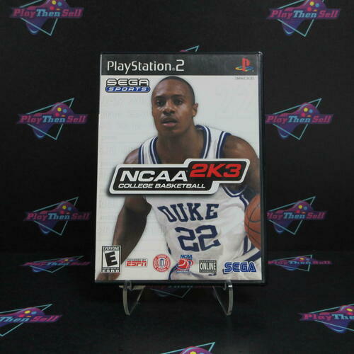 NCAA College Basketball 2K3 PS2 PlayStation 2 AD Complete CIB - Very Good