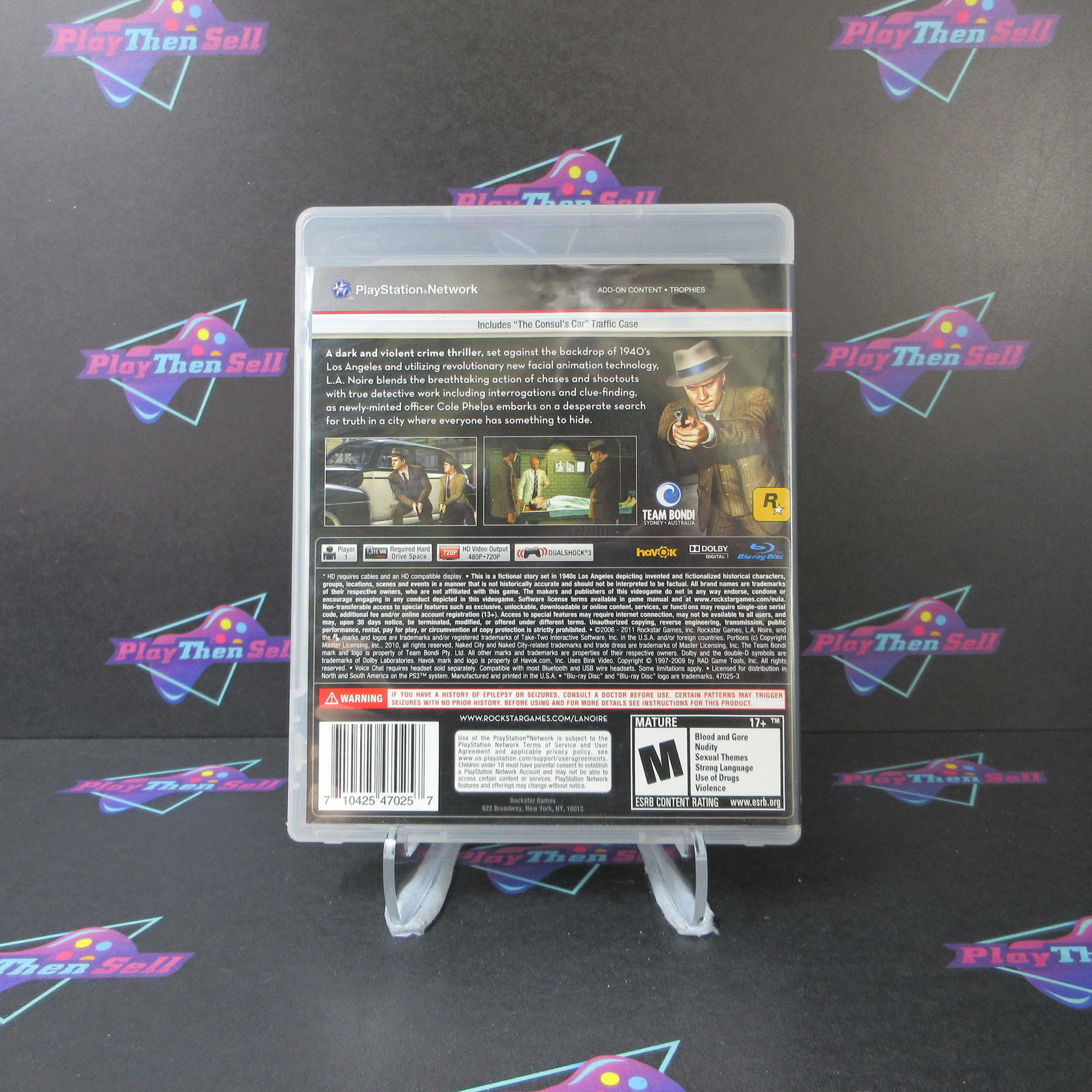 L.A. Noire PS3 PlayStation 3 - Very Good