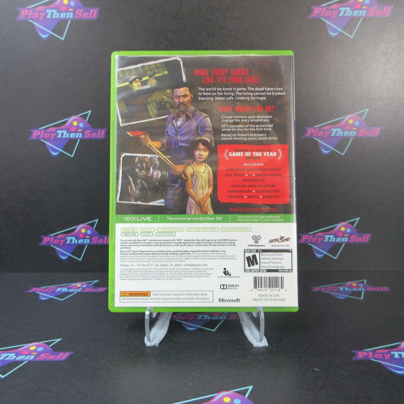 The Walking Dead Xbox 360 AD/NM - Very Good