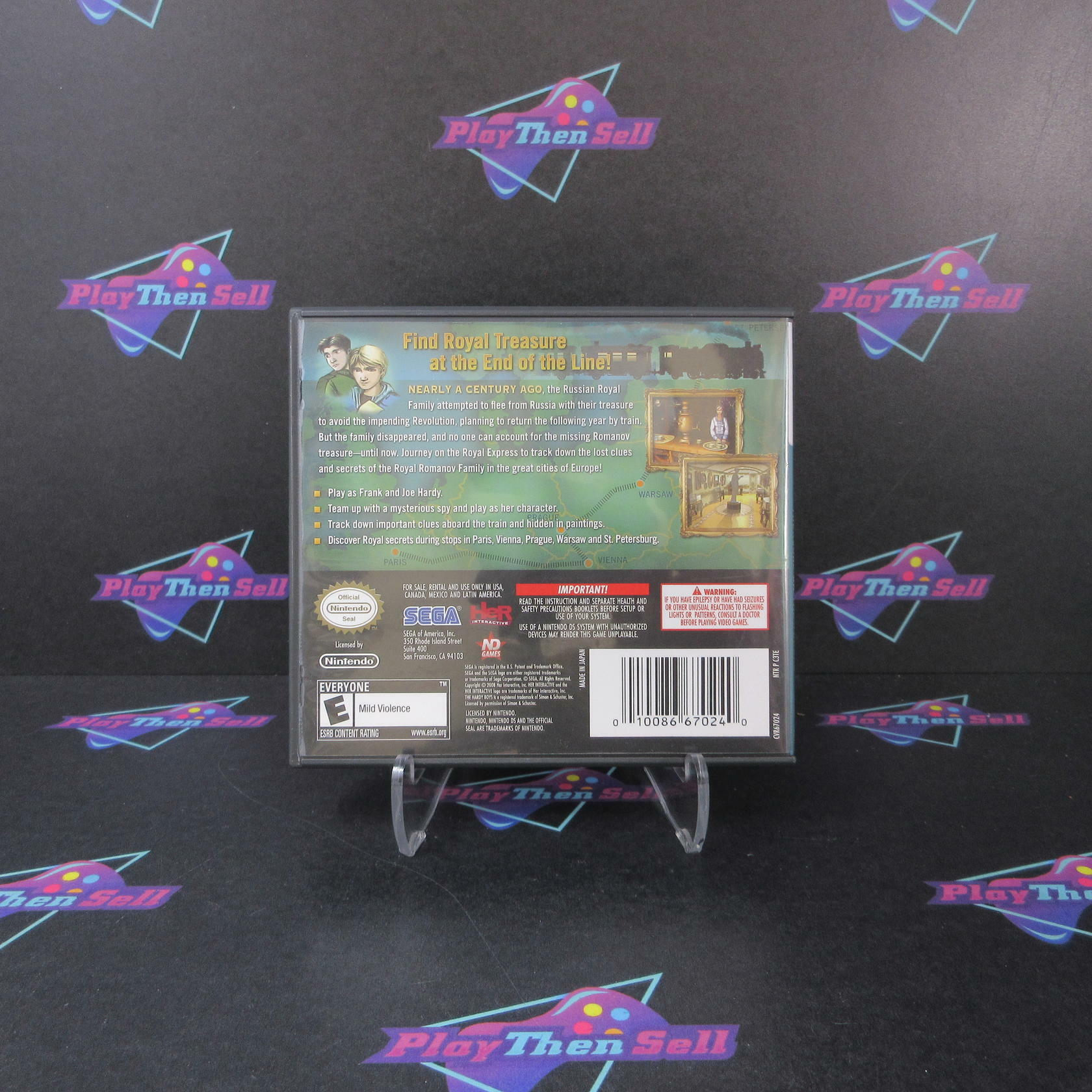 The Hardy Boys Treasure on the Tracks Nintendo DS - Like New
