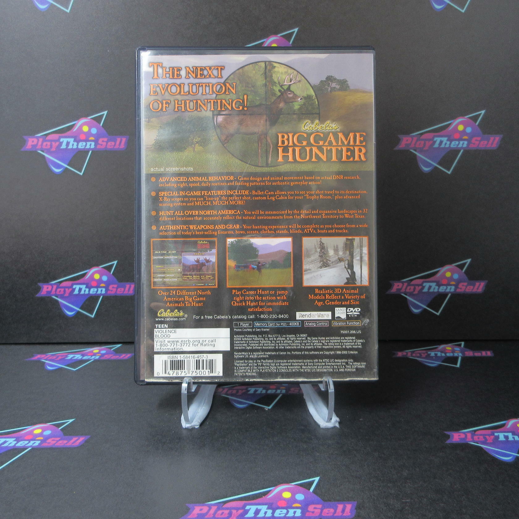 Cabela's Big Game Hunter PS2 PlayStation 2 AD/NM - Very Good