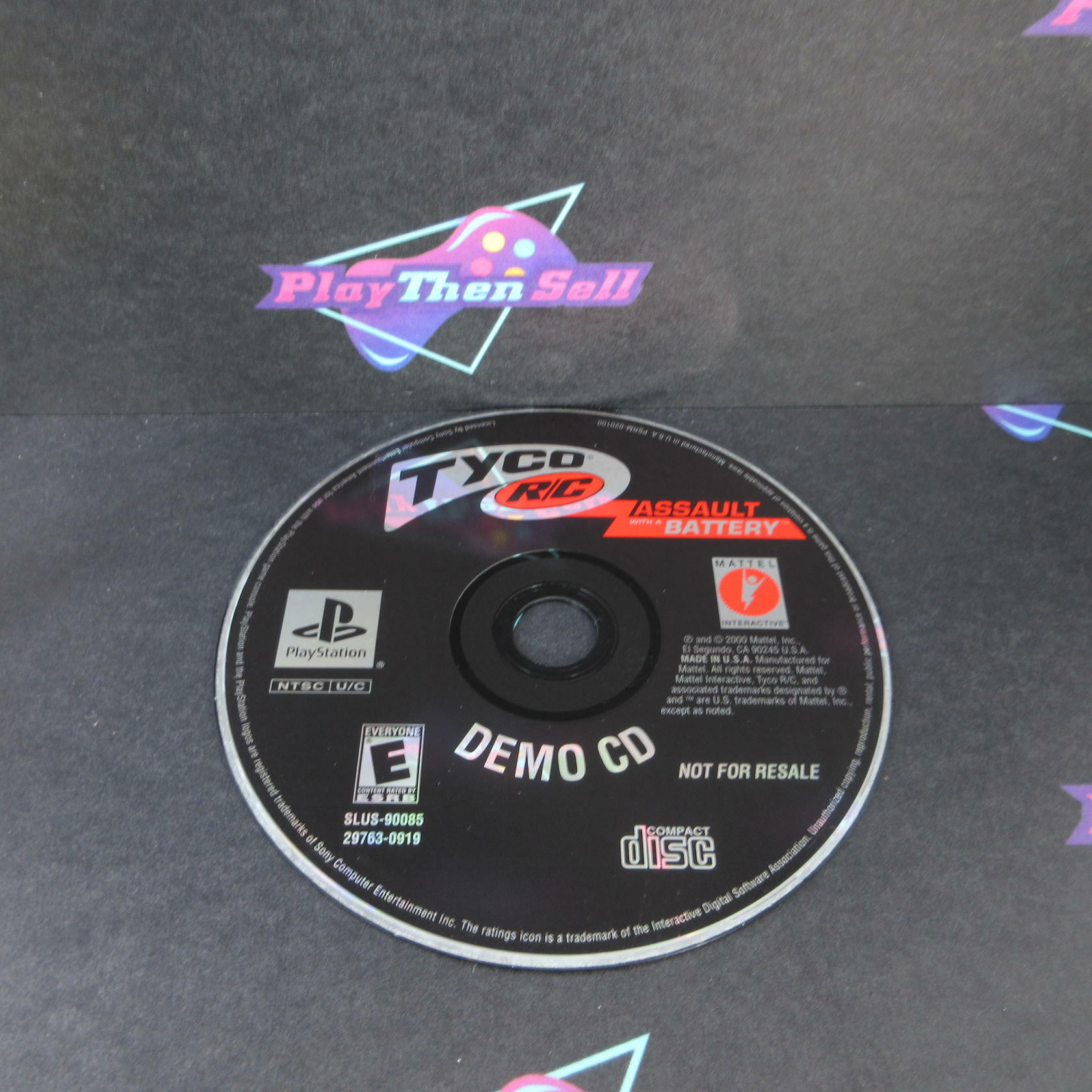 TYCO R/C Demo CD Assault with a Battery NFS PS1 PlayStation 1 - Like New