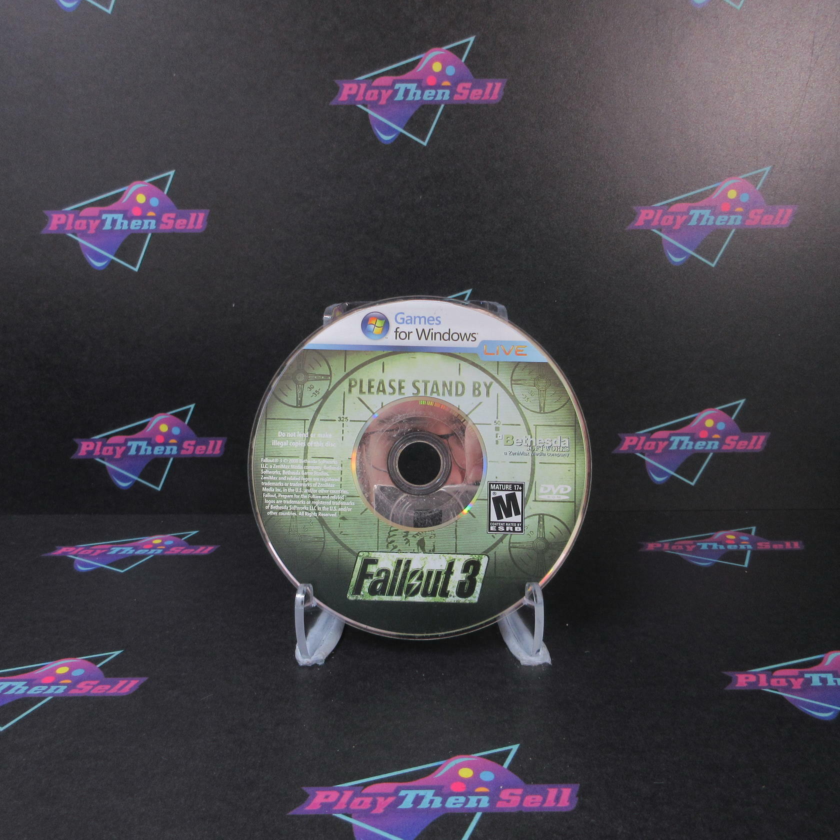 Fallout 3 PC DVD Games For Windows Disc Only - No Key - Very Good