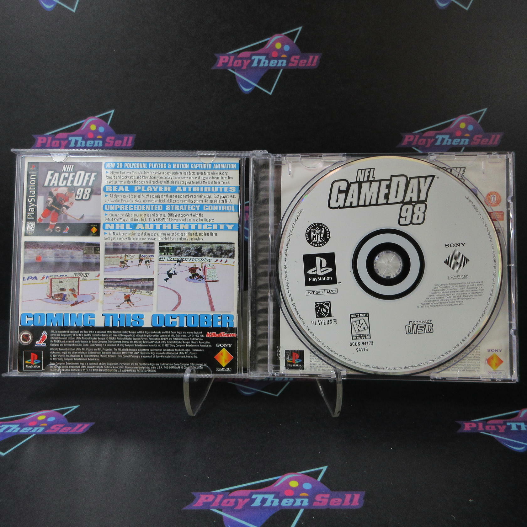 NFL GameDay 98 PS1 PlayStation 1 AD/MD Complete CIB - Very Good