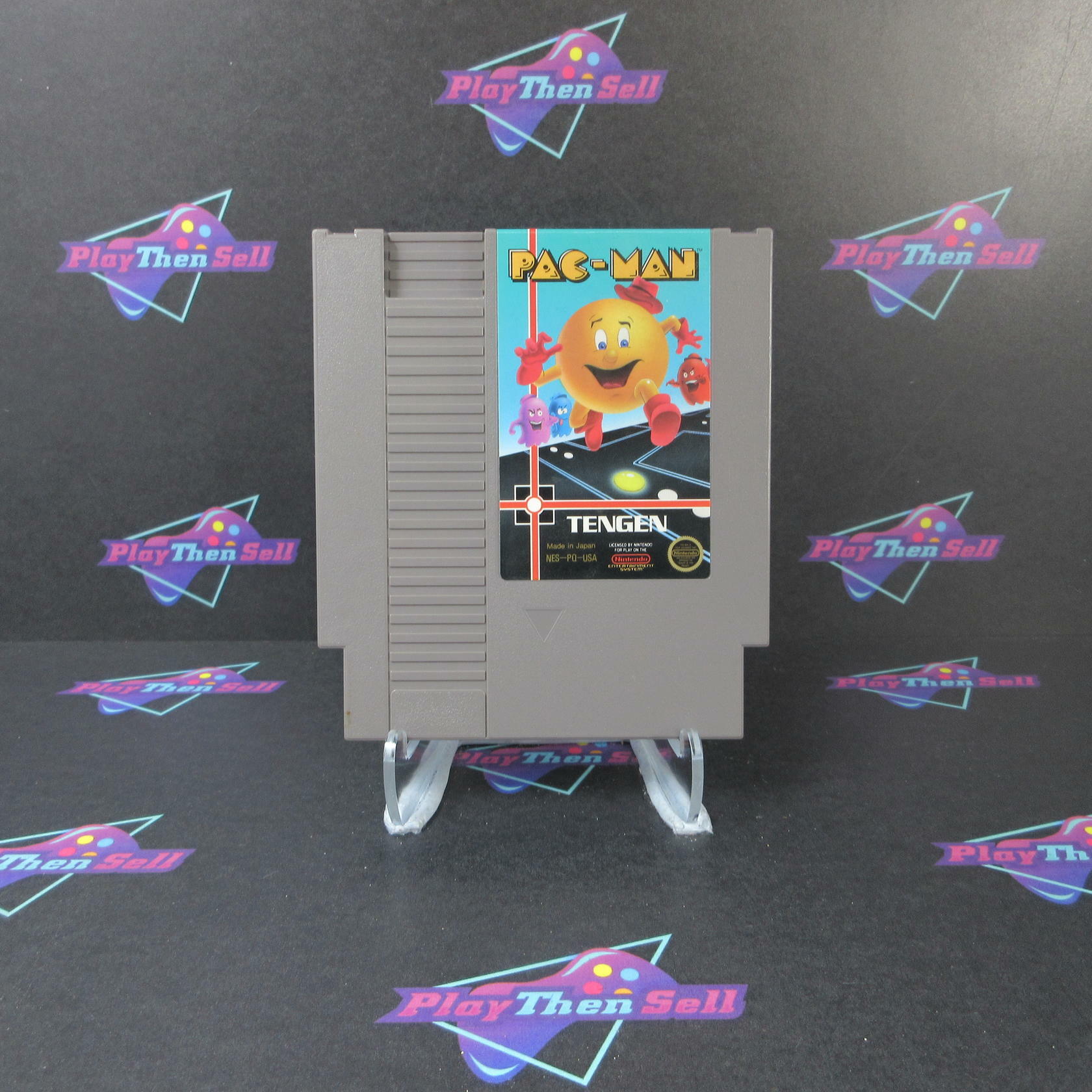 Pac-man - Tengen Grey Case - Nintendo NES Cartridge Only Authentic / Tested - Very Good