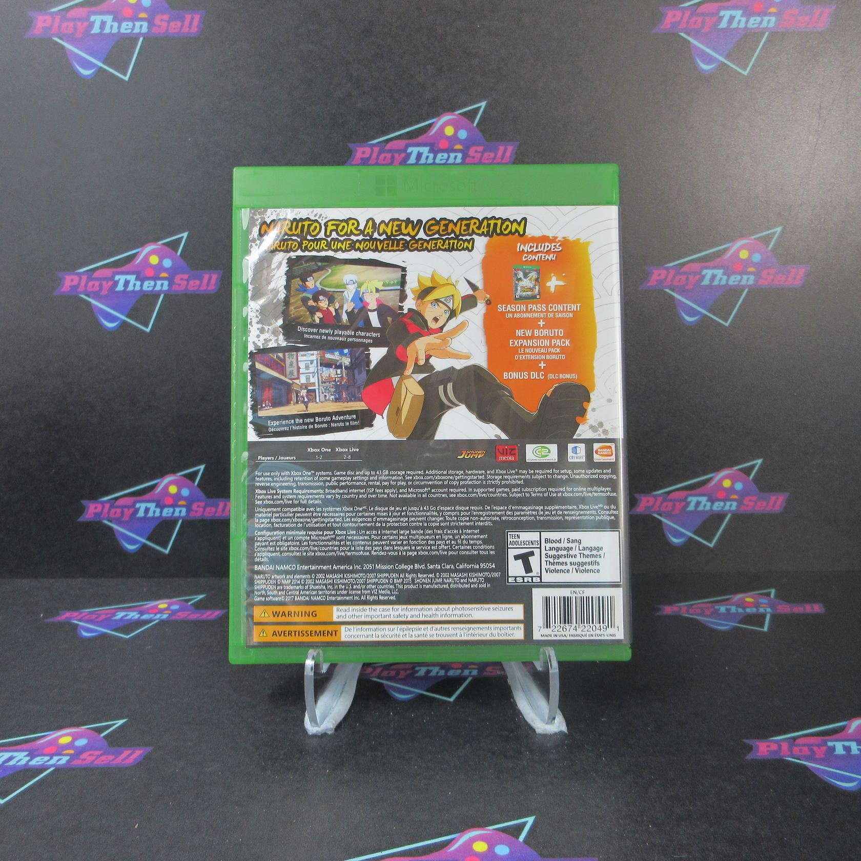 Naruto Shippuden Ultimate Ninja Storm 4 Road to Boruto Xbox One - Like New
