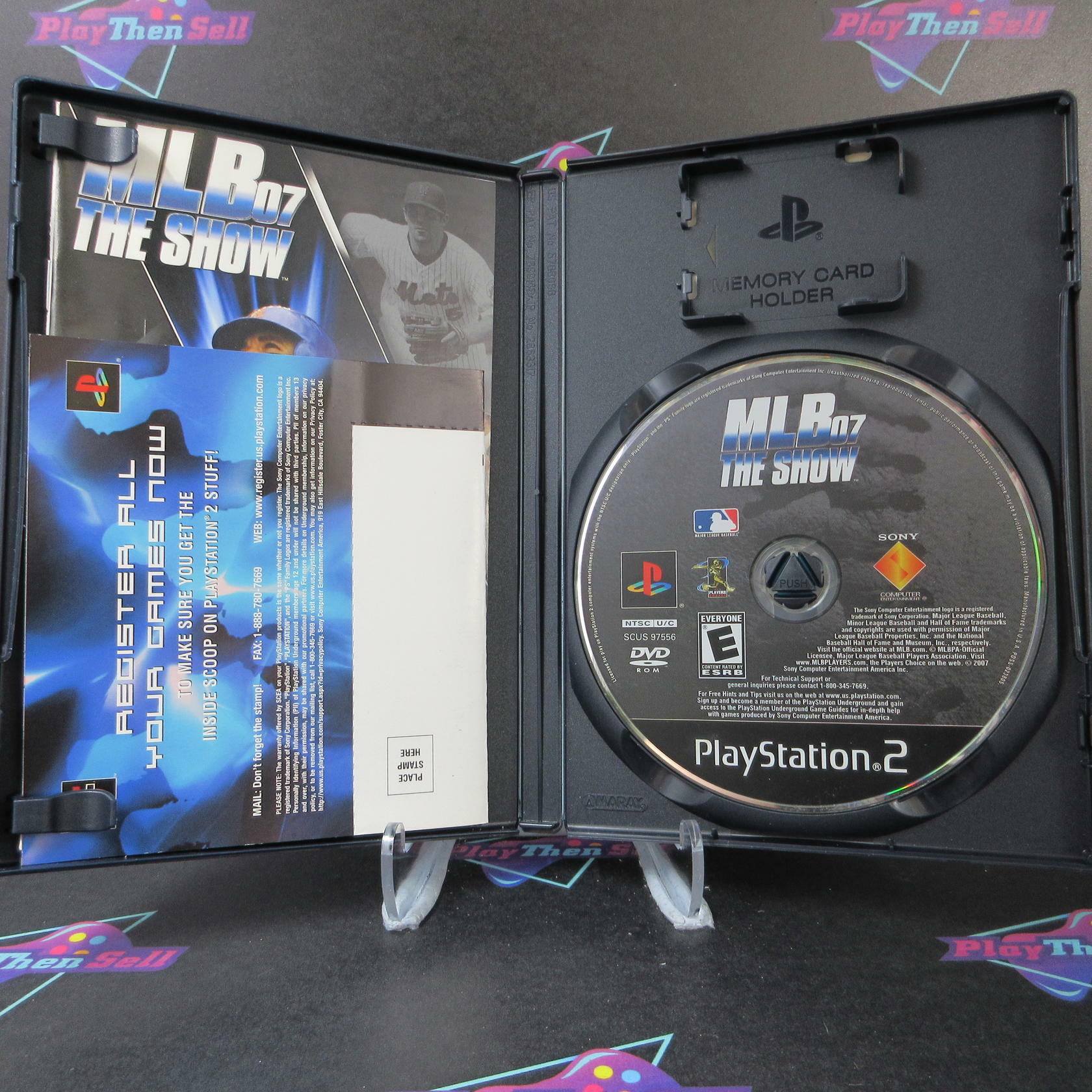 MLB 07 The Show + Reg Card PS2 PlayStation 2 AD Complete CIB - Very Good