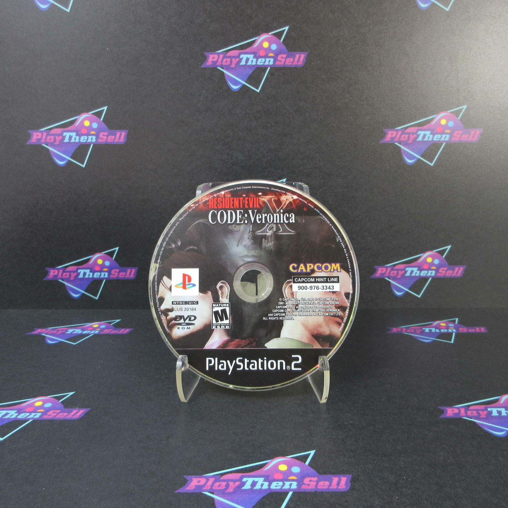 Resident Evil Code Veronica X PS2 PlayStation 2 Disc Only Black Label - Very Good
