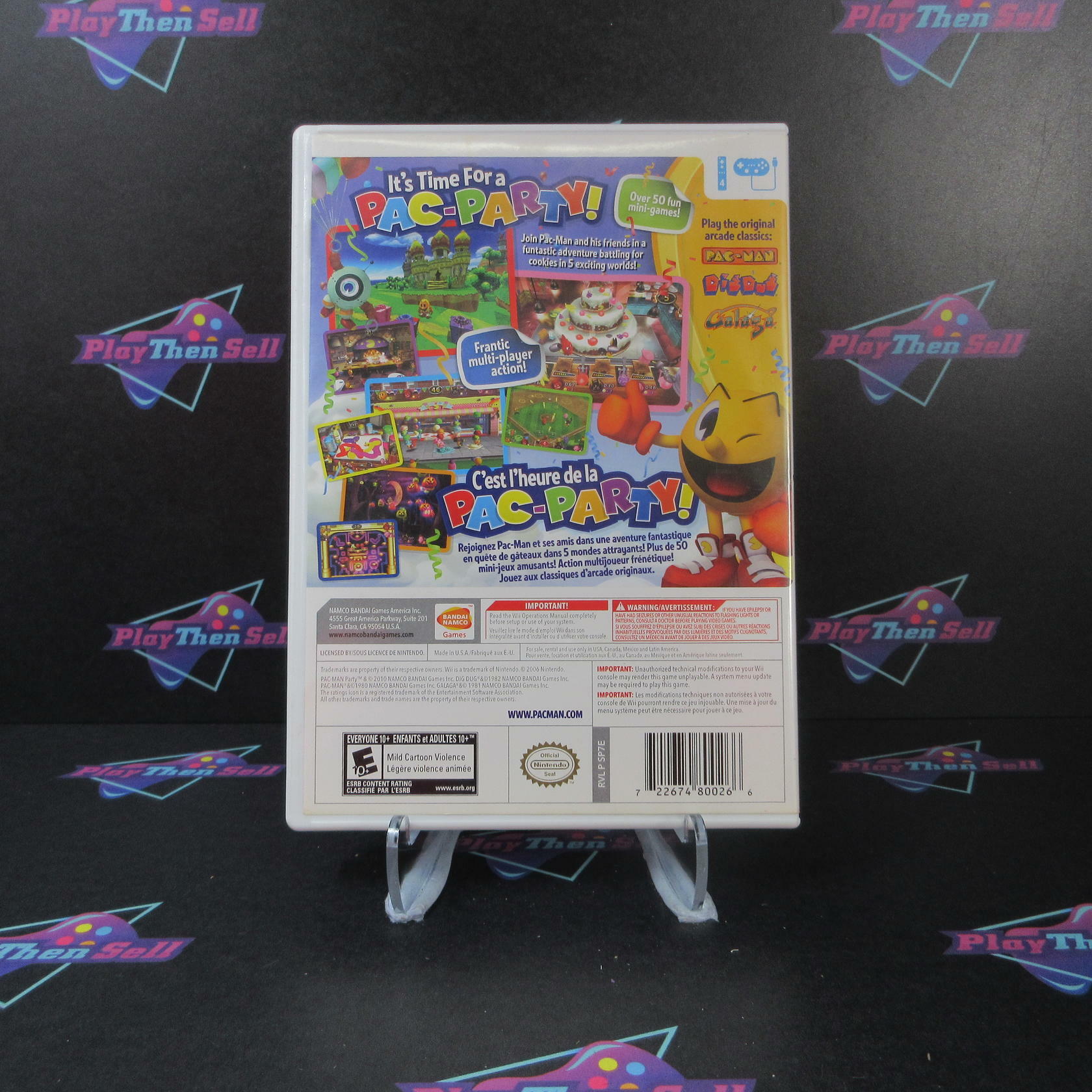 Pac-Man Party Nintendo Wii AD/NM - Very Good