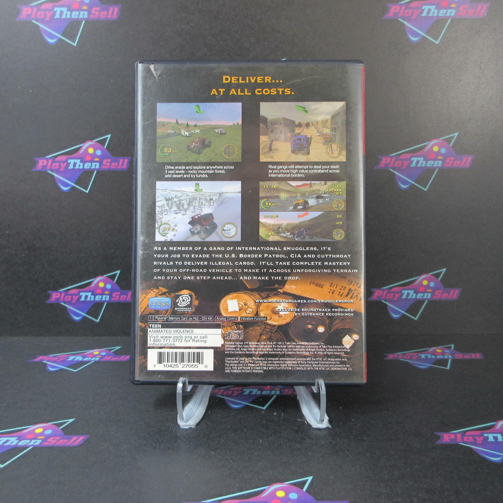 Smugglers Run GH PS2 PlayStation 2 AD/NM - Very Good