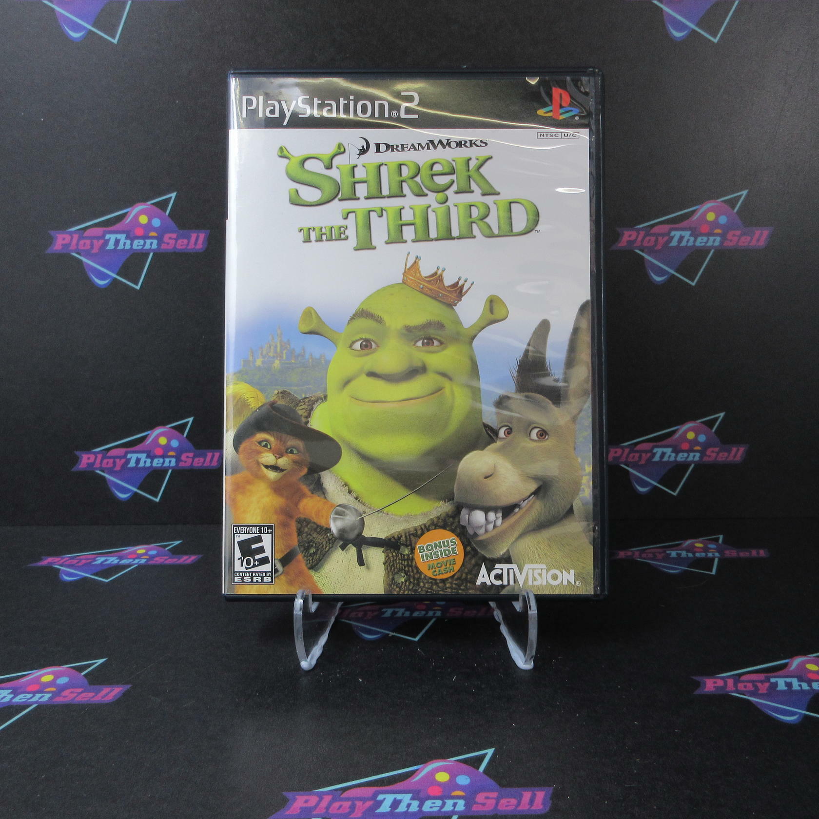 Shrek the Third PS2 PlayStation 2 + Movie Ticket - Like New