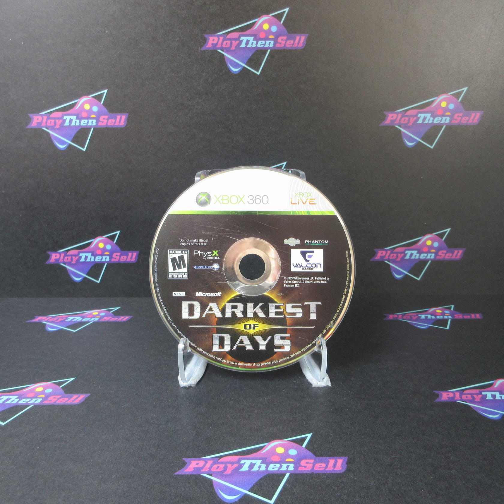 Darkest of Days - Xbox 360 Disc Only DD - Very Good